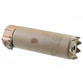 RGW SOCOM556 RC1 Mini Monster Suppressor with 14mm CCW SF Muzzle Brake - FDE