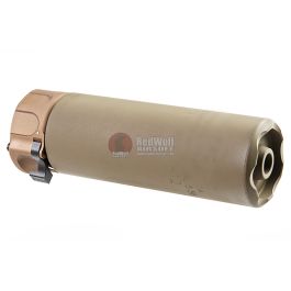 RGW SOCOM556 RC2 Mini Suppressor with 14mm CCW SF Muzzle Brake - FDE