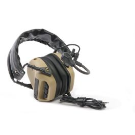 Roger Tech EVO406-C Electronic Hearing Protection (AUX-Wired Version) - Desert Tan