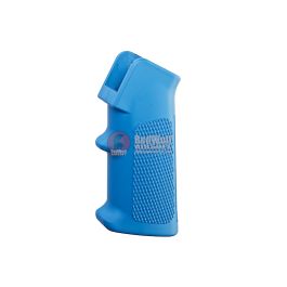 RWC Alpha Parts Motor Grip with CNC Grip End Plate for Systema PTW M4 Series - Cerakote Ridgeway Blu