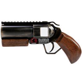 ShowGuns Mini Hand Cannon Airsoft Grenade Launcher (Real Wood Grip)