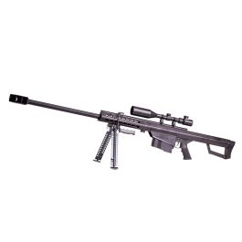 Snow Wolf BARRETT M82A1 Airsoft Sniper Rifle with 3-9x50E Scope (Spring Power) - Black