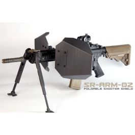 SRU Foldable Shooter Shield for Picatinny Rail Handguard (Include L & R Side) - Black