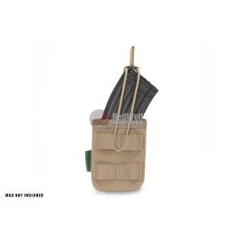 Warrior Assault Systems Single MOLLE Open AK 7.62mm Mag / Bungee Pouch - Coyote Tan