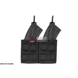 Warrior Assault Systems Double MOLLE Open AK 7.62mm Mag / Bungee Pouch - Black