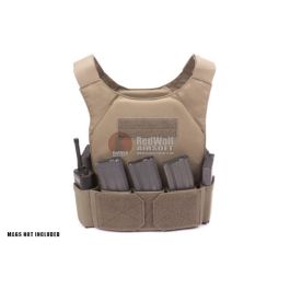 Warrior Assault Systems Covert Plate Carrier MK1 with Triple Hook and Loop Mag Pouch - Coyote Tan