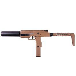 Vorsk VMP-1 GBB SMG with 2 Magazines & Suppressor - Tan