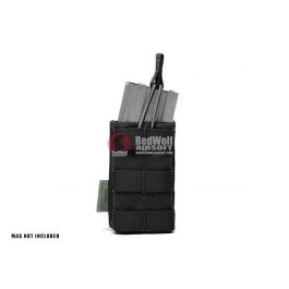 Warrior Assault Systems Single MOLLE Open M4 5.56mm Mag / Bungee Pouch - Black