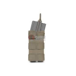 Warrior Assault Systems Single MOLLE Open M4 5.56mm Mag / Bungee Pouch - Ranger Green