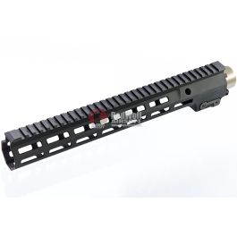 Z-Parts M4 Handguard (Aluminum, 13.5 inch) for Tokyo Marui M4 NGRS AEG (with MK16 Barrel Nut) - Blac