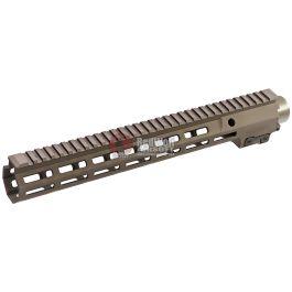 Z-Parts M4 Handguards (Aluminum, 13.5inch) for Tokyo Marui M4 NGRS AEG (with MK16 Barrel Nut) - DDC