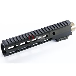 Z-Parts M4 Handguard (Aluminum, 9.3 inch) for Tokyo Marui M4 NGRS AEG (with MK16 Barrel Nut) - Black