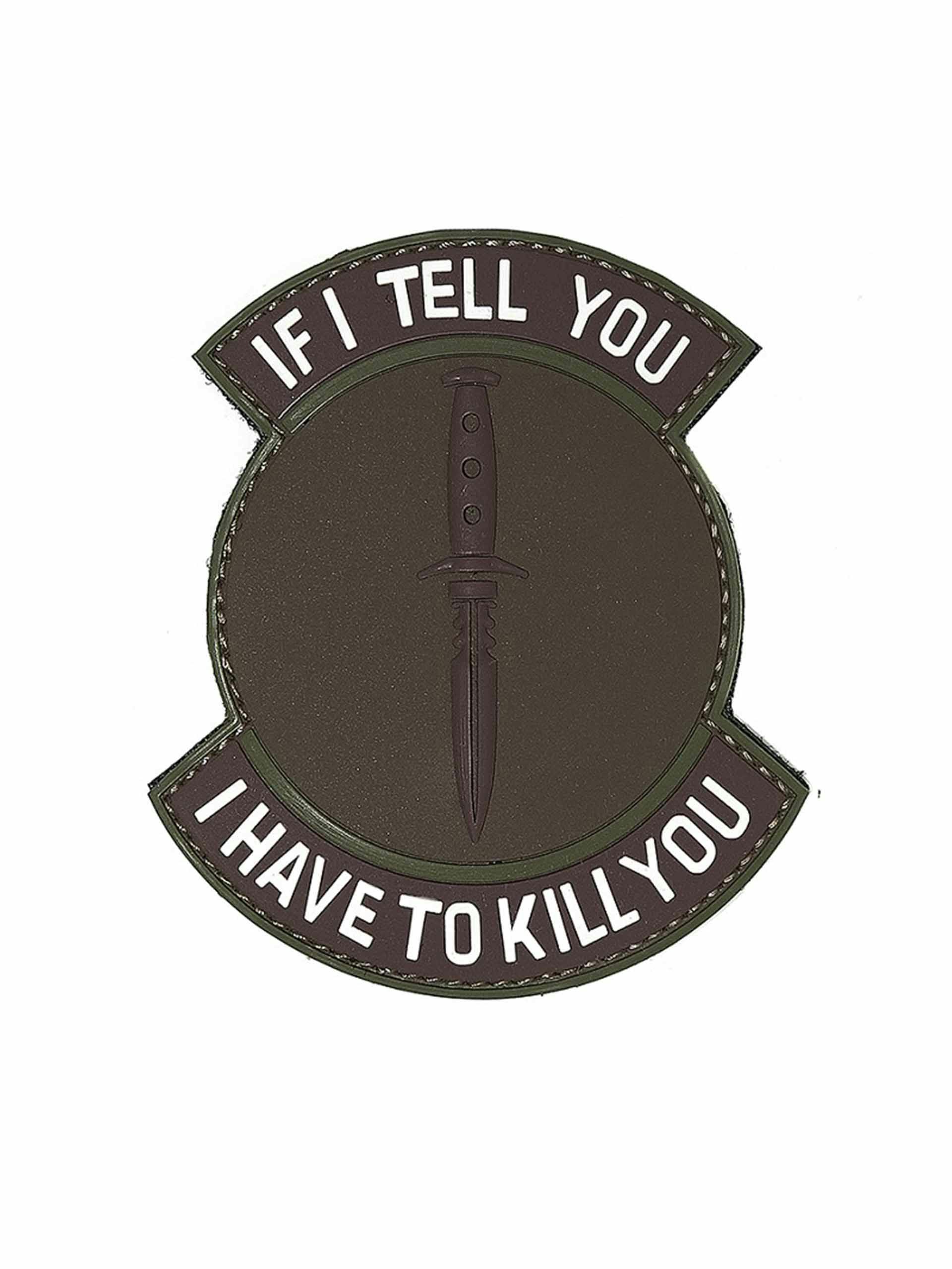 101 Inc. If I Tell You 3D PVC Patch