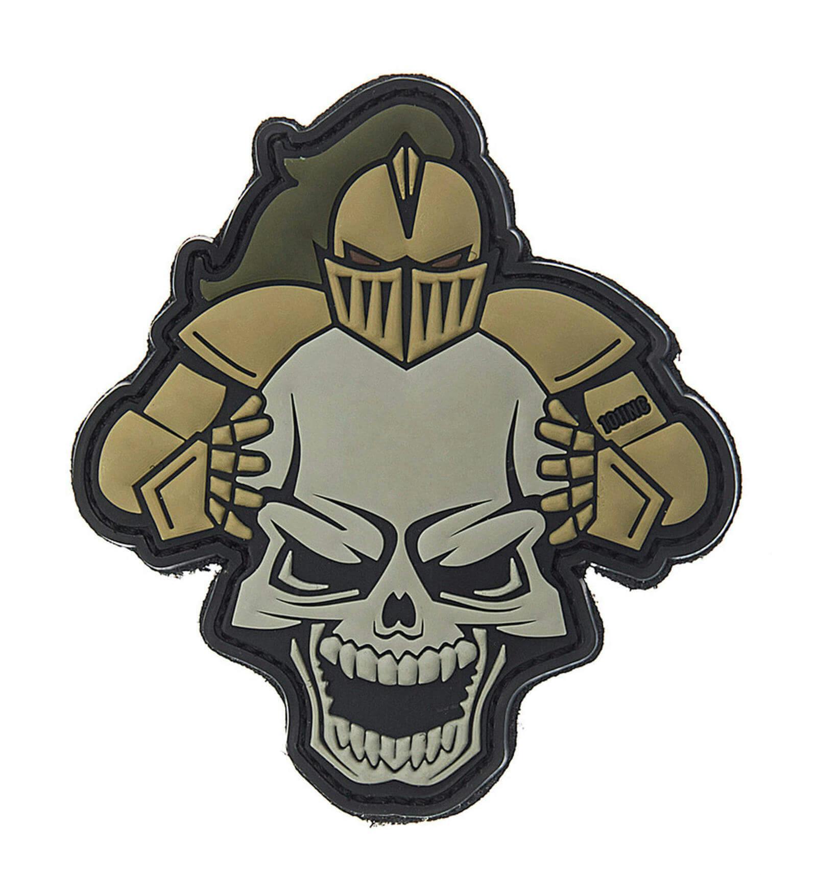 101 Inc. Knight Skull 3D PVC Patch