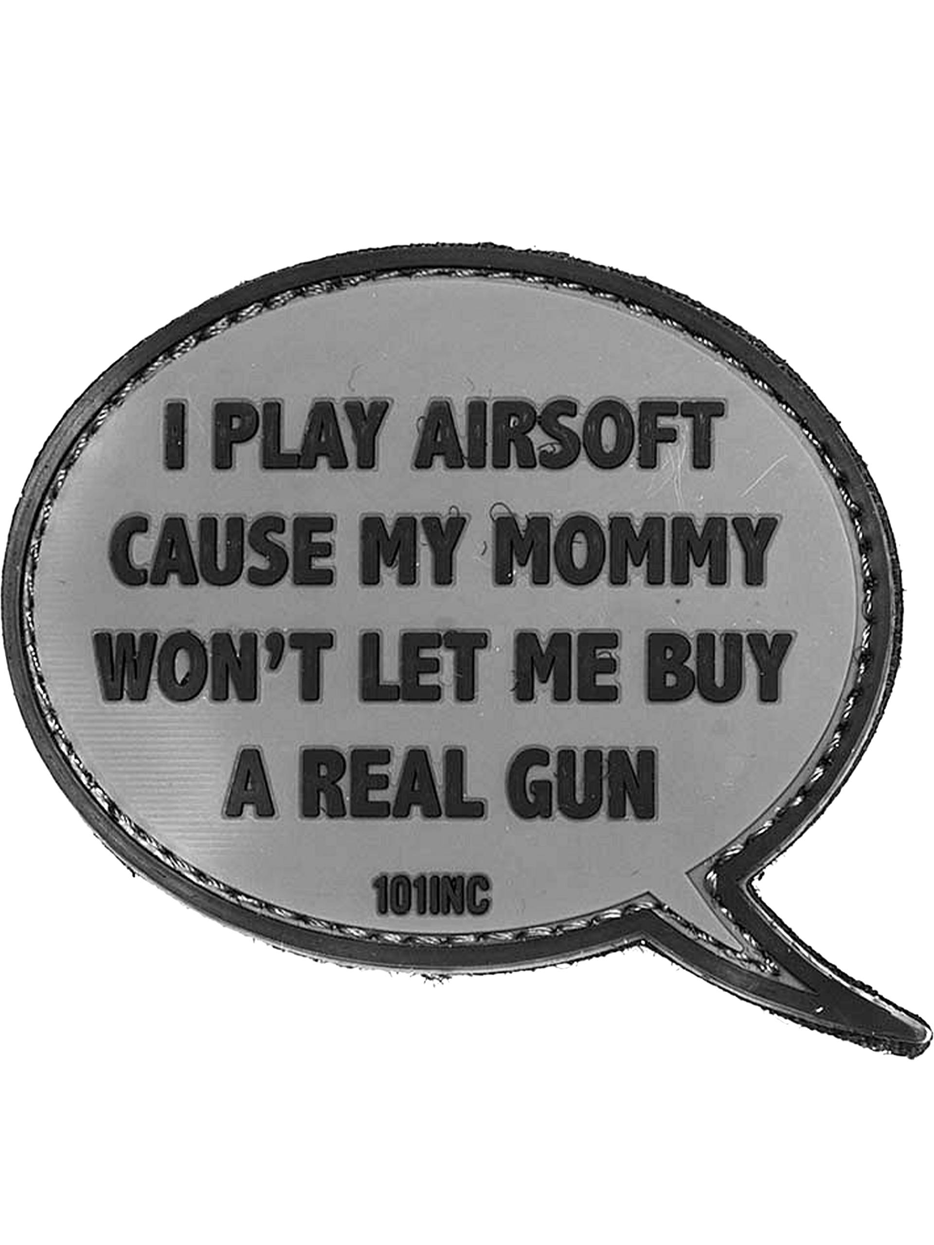 101 Inc. I Play Airsoft 3D PVC Patch