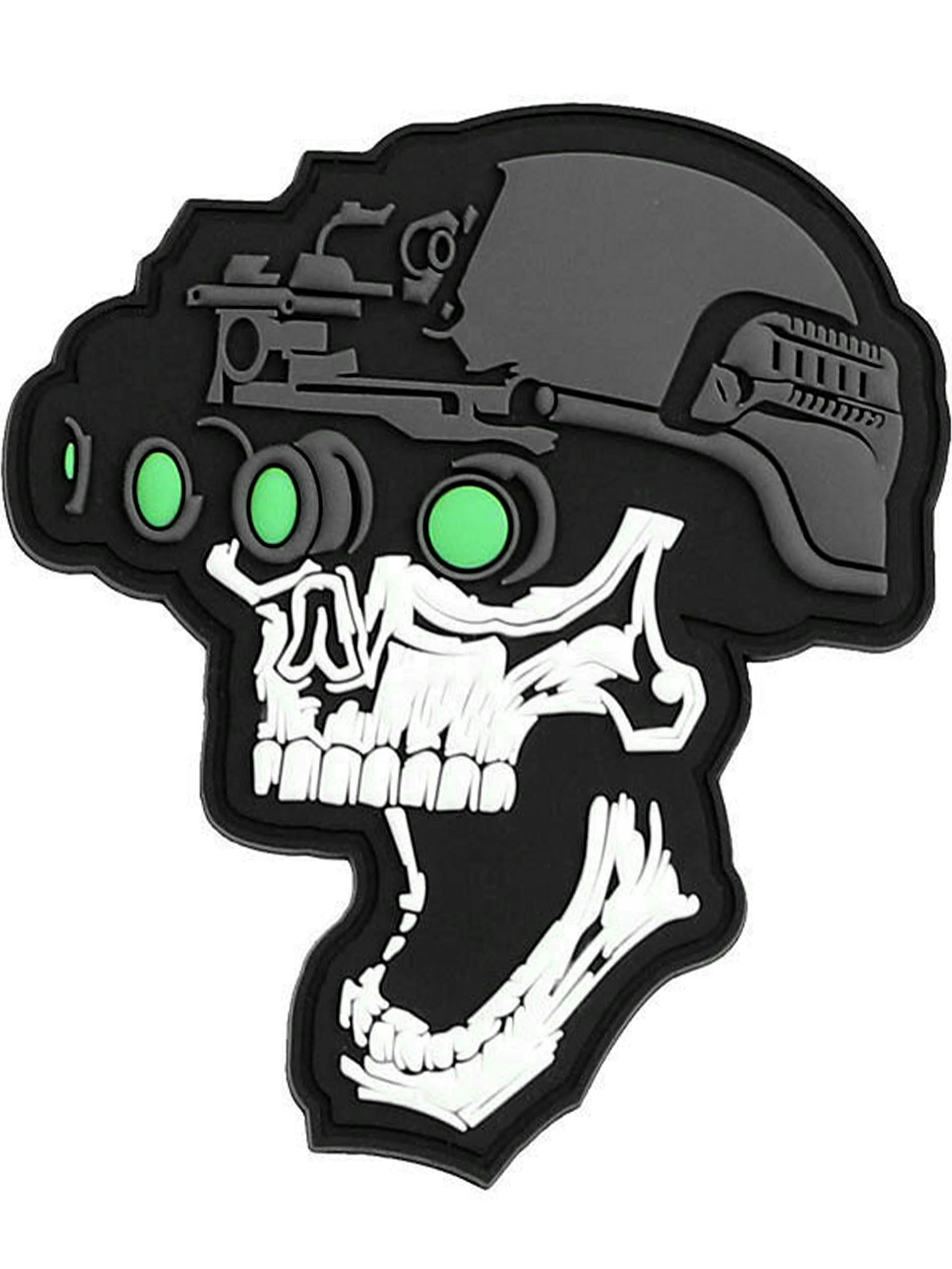 101 Inc. Night Vision Skull 3D PVC Patch