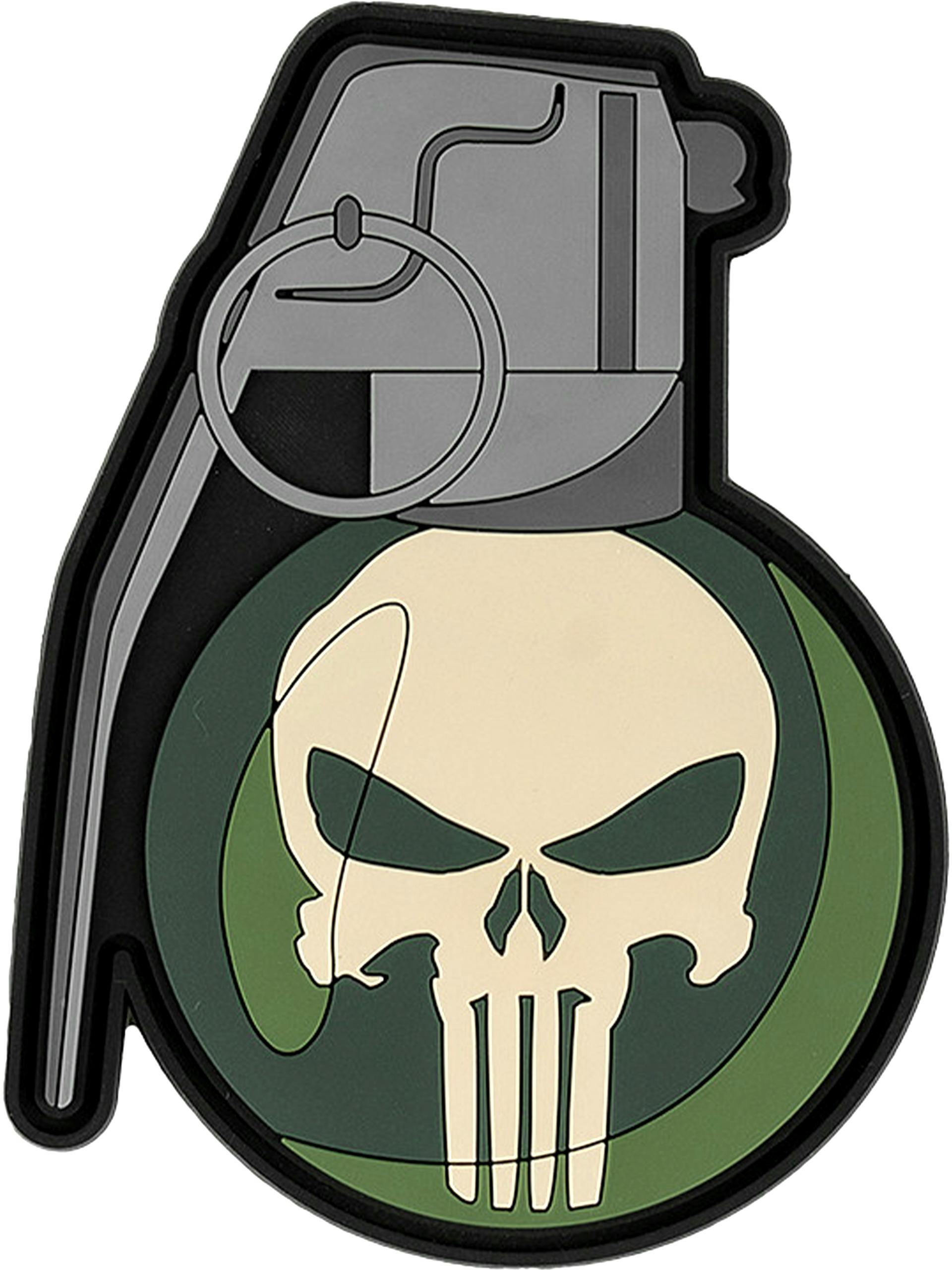 101 Inc. Punisher Hand Grenade 3D PVC Patch