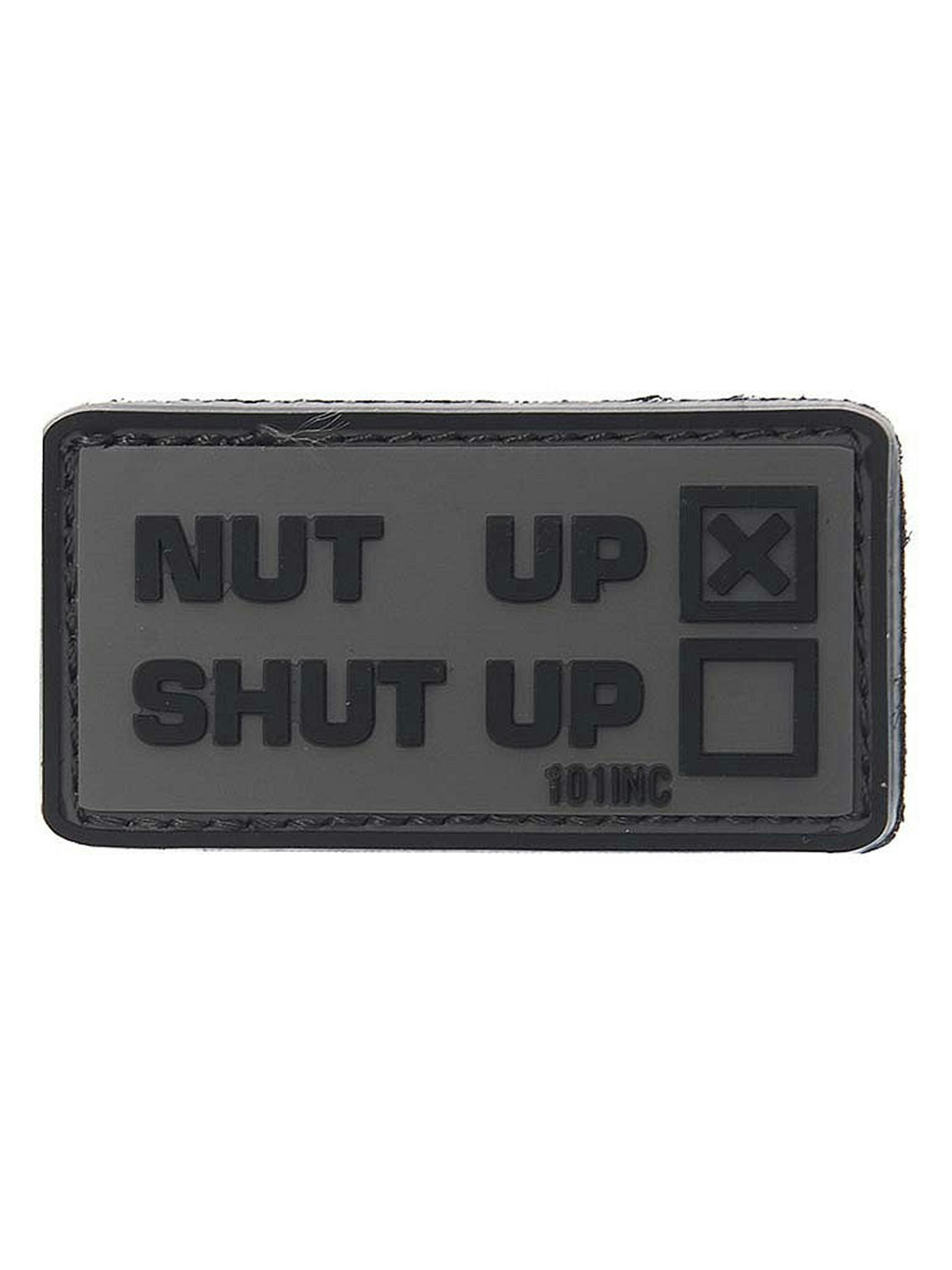 101 Inc. Nut Up Or Shut Up 3D PVC Patch