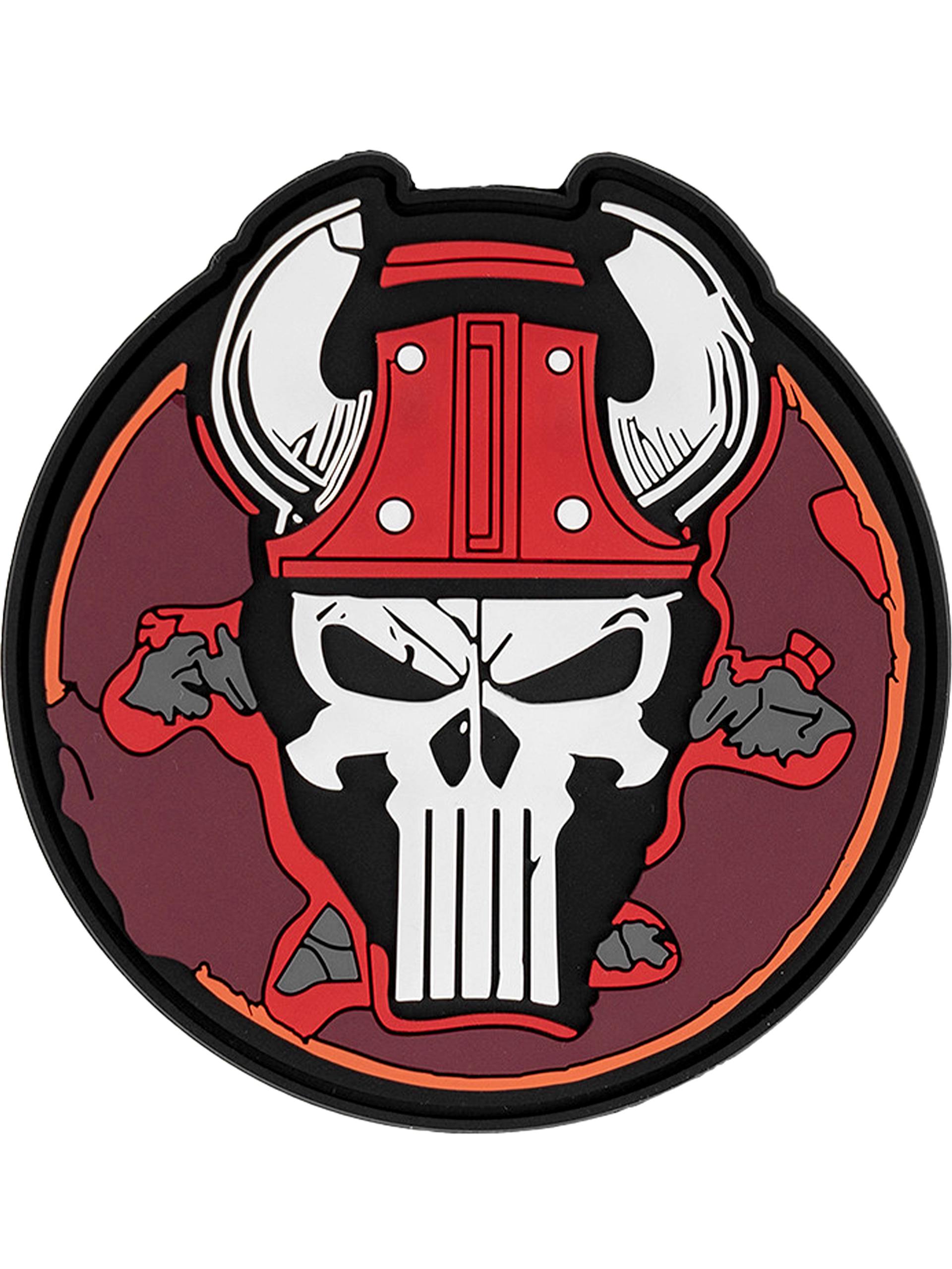 101 Inc. Punisher Skull Bull 3D PVC Patch