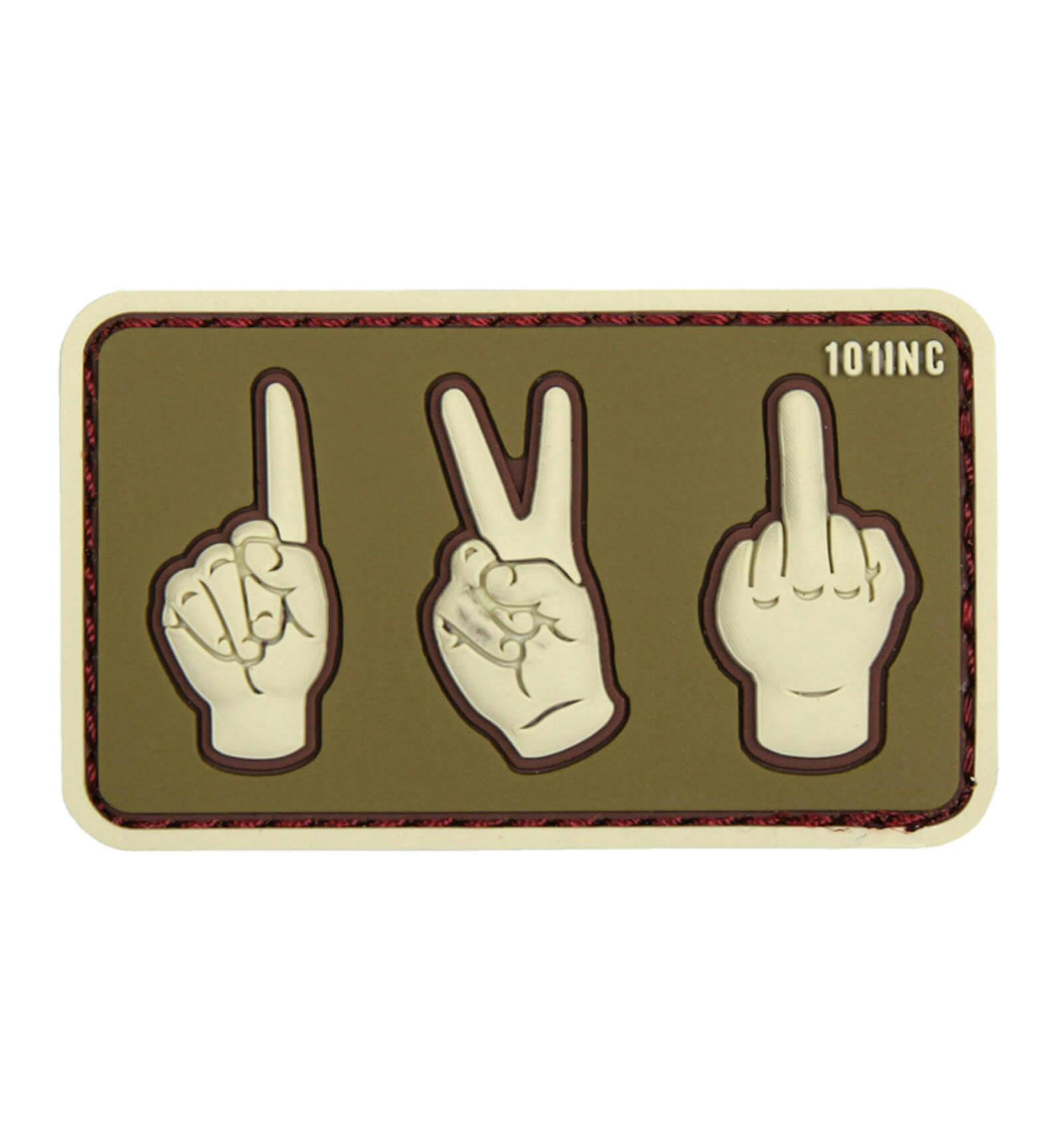 101 Inc. One Two Fuck You 3D PVC Patch