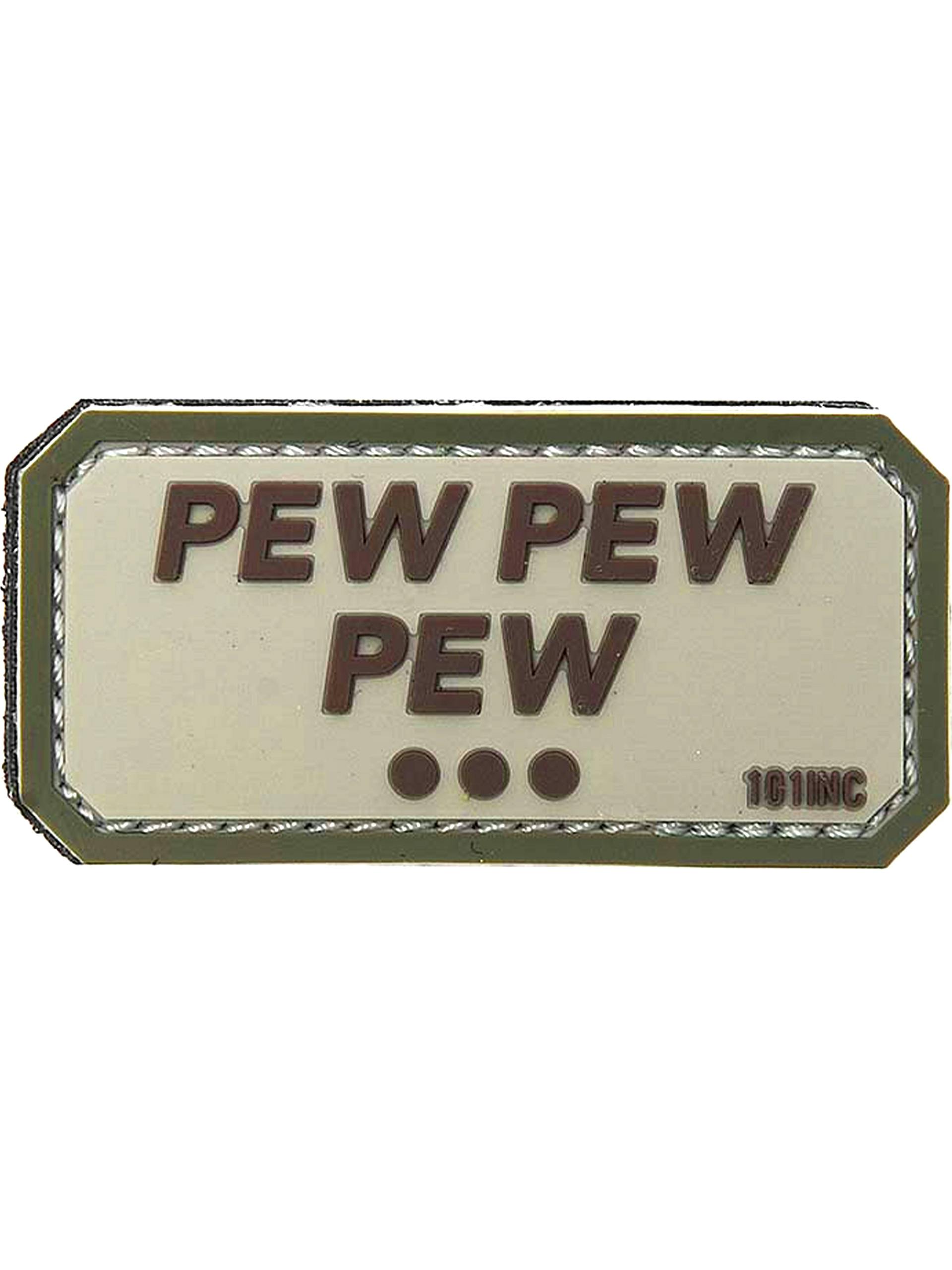 101 Inc. Pew Pew Pew 3D PVC Patch