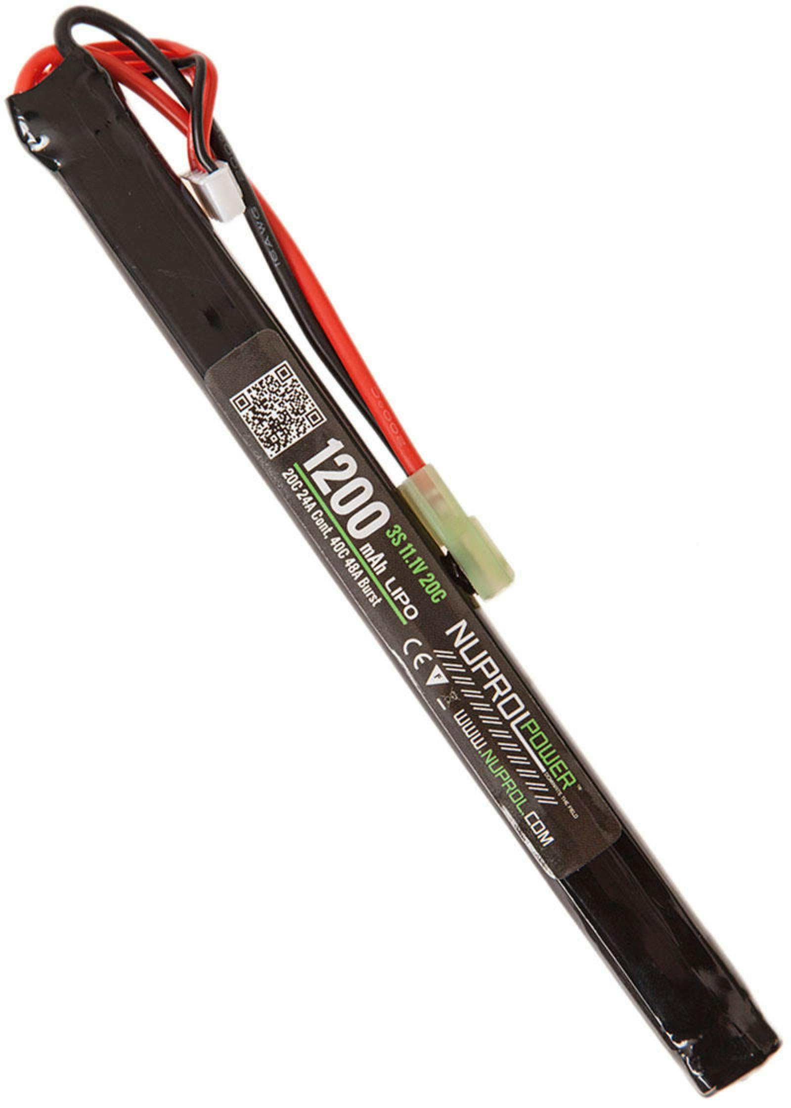 NUPROL 11.1v 1200mAh 20c Slim Stick LiPo Battery (Mini Tamiya)