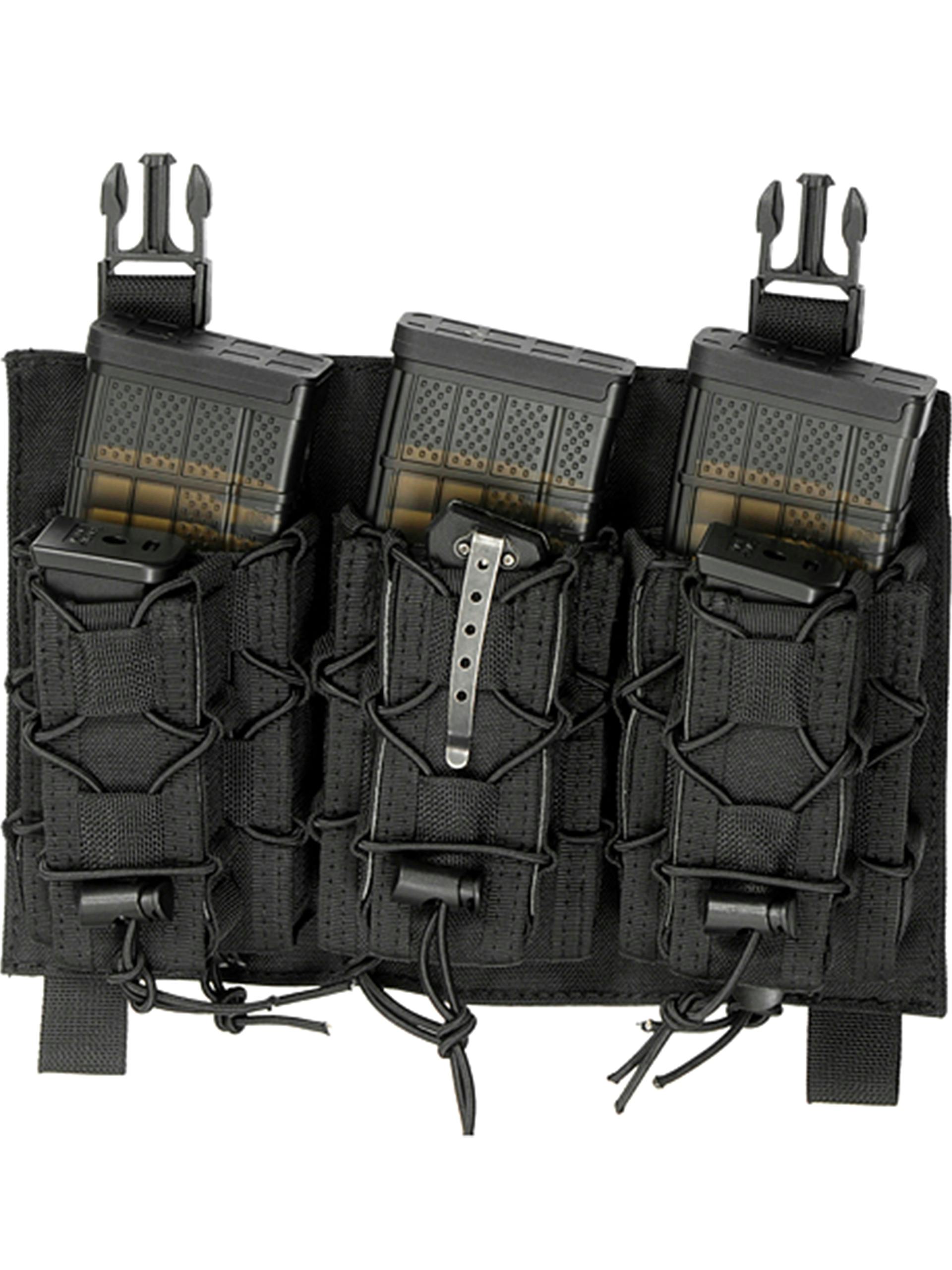 8Fields Tactical Buckle Up Open Triple Rifle/Pistol Magazine Pouch