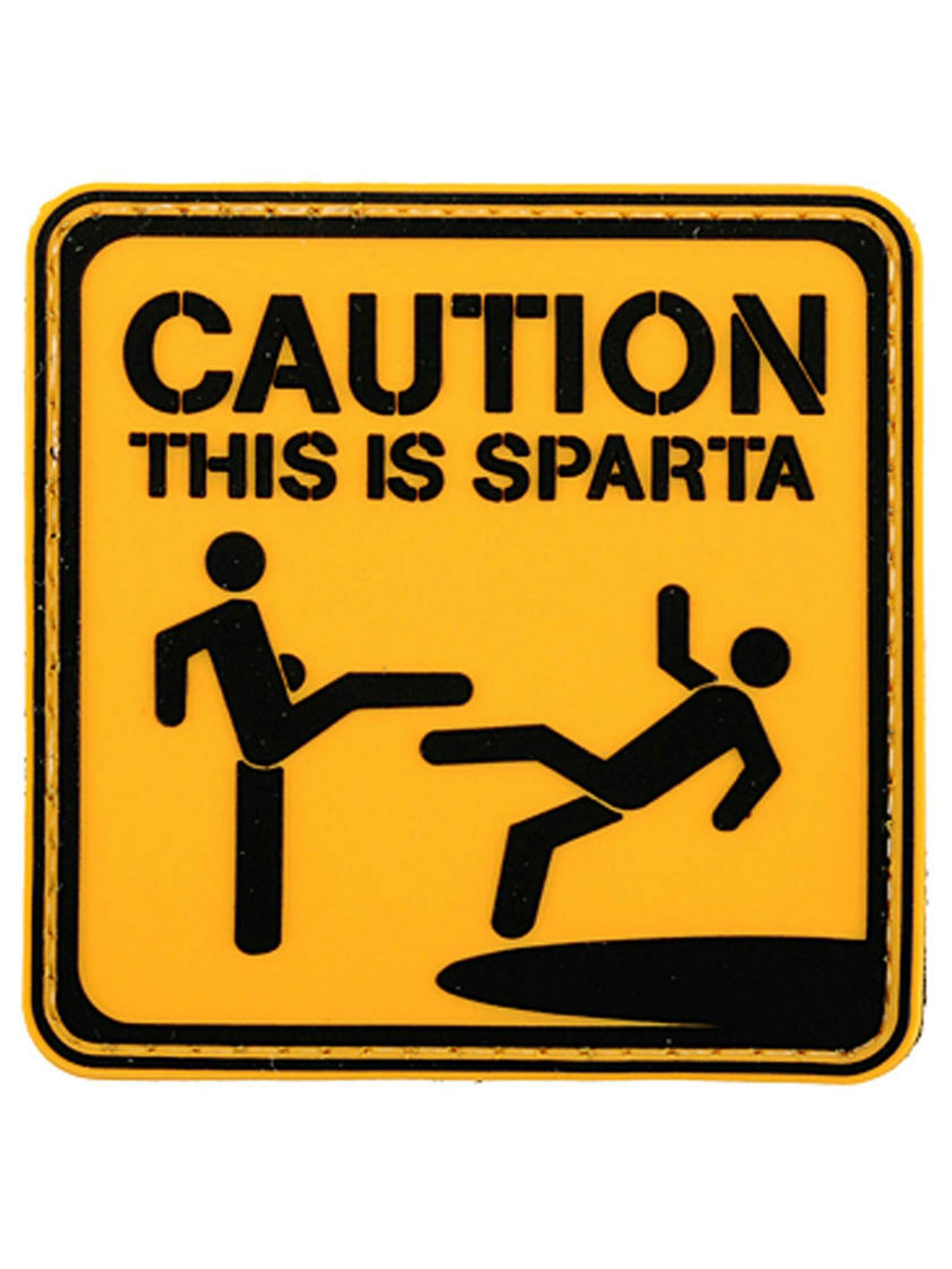 8Fields Tactical Caution This Is Sparta Rubber Patch