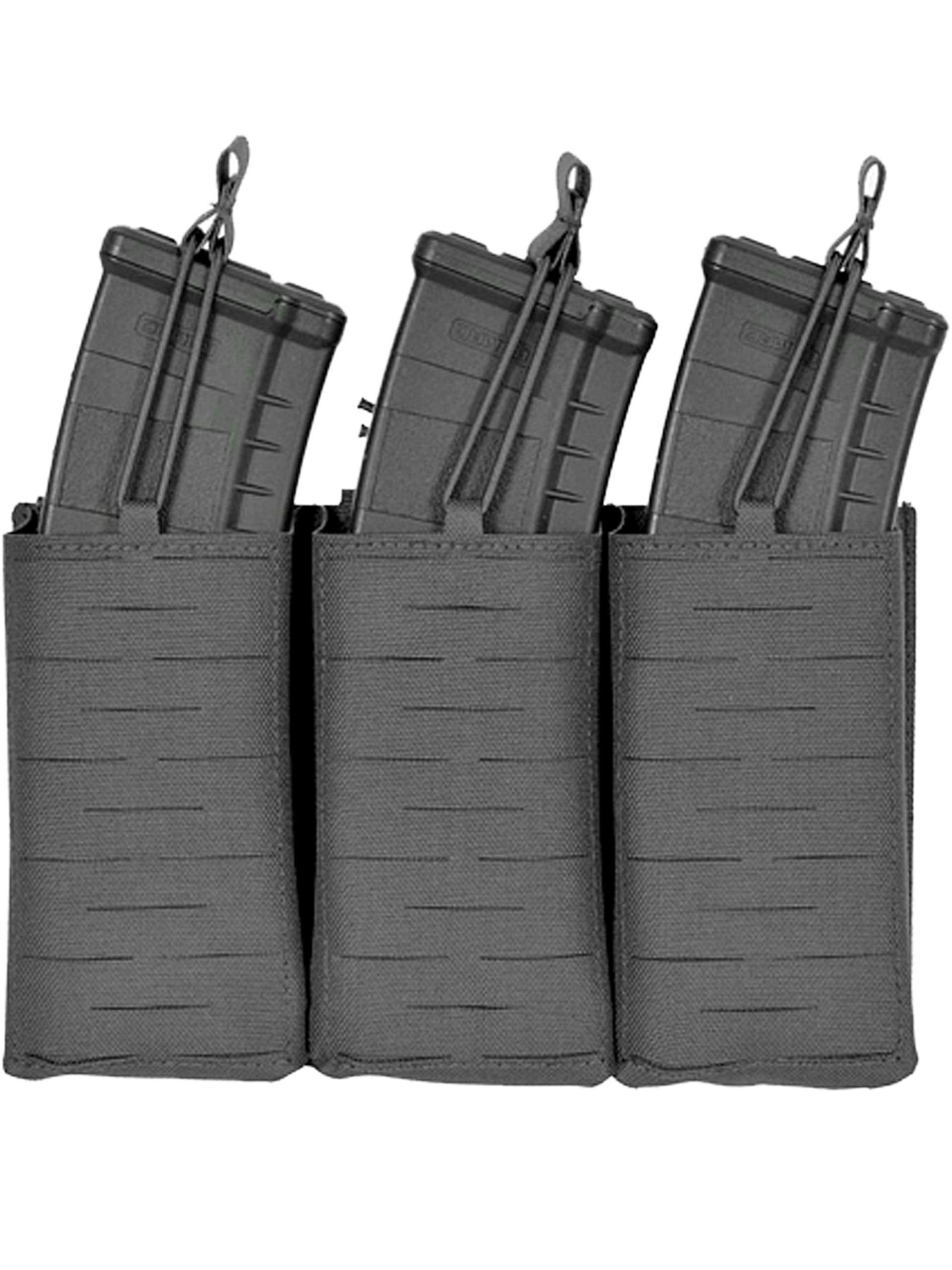 8Fields Tactical Laser-Cut Triple AK / M4 MOLLE Magazine Placard/Pouch