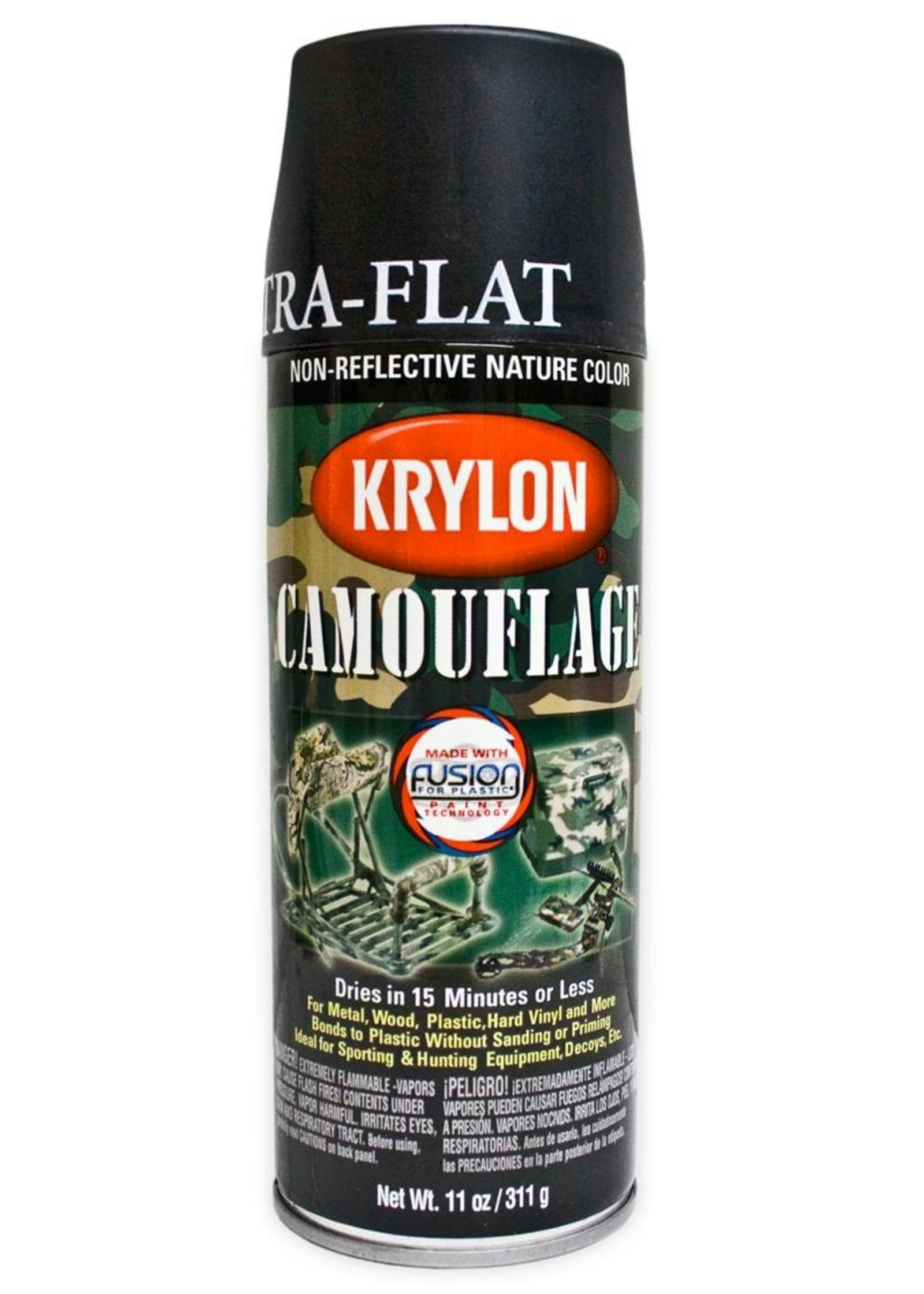 Krylon Camouflage Spray Paint; Black