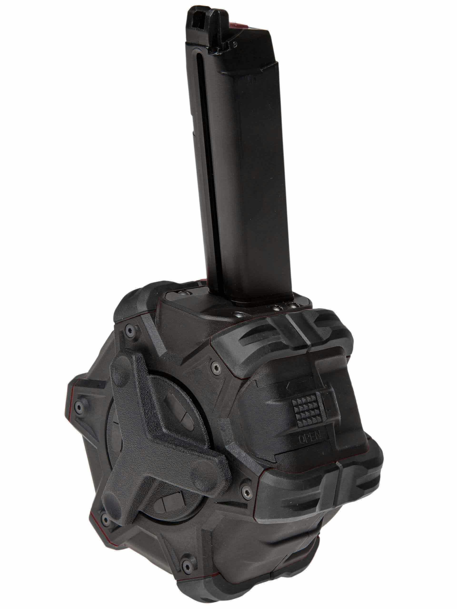 Armorer Works 350rnd Custom Adaptive Drum Magazine for EU-Series GBB Pistols