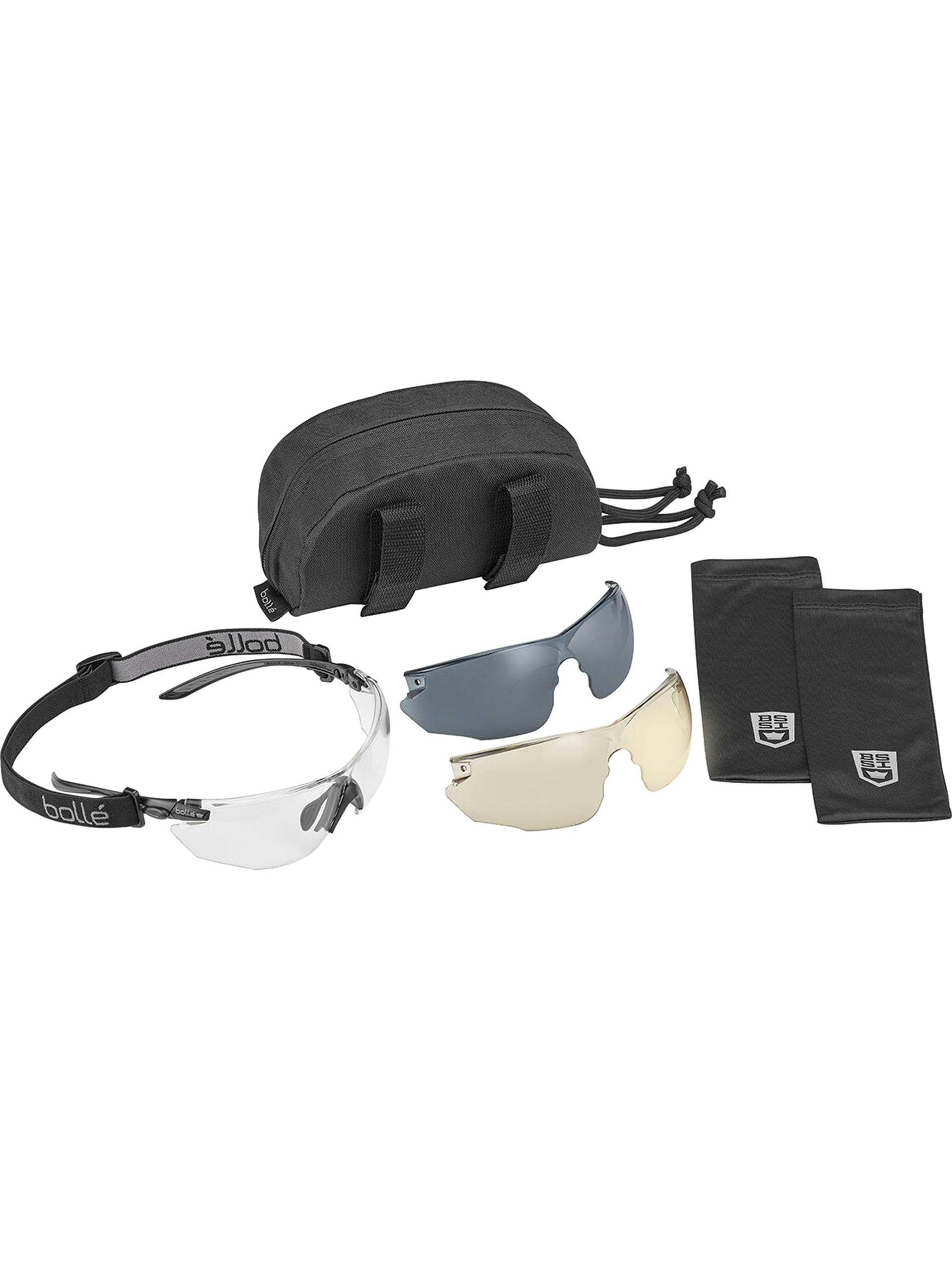 Bollé Safety COMBAT KIT Ballistic Glasses/Goggles Set