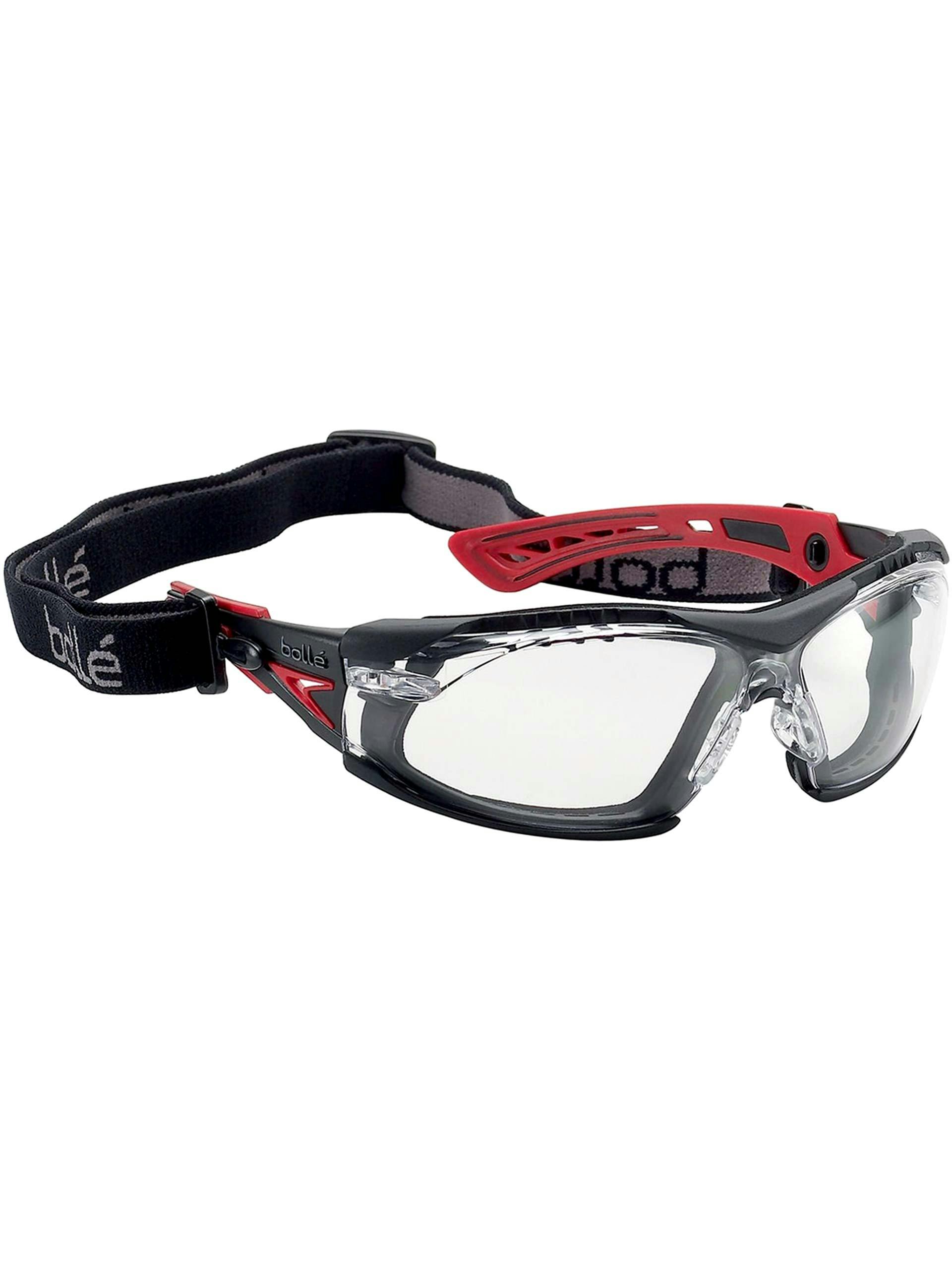 Bollé Safety RUSH+ Assembled Glasses/Goggles w/Gasket & Strap