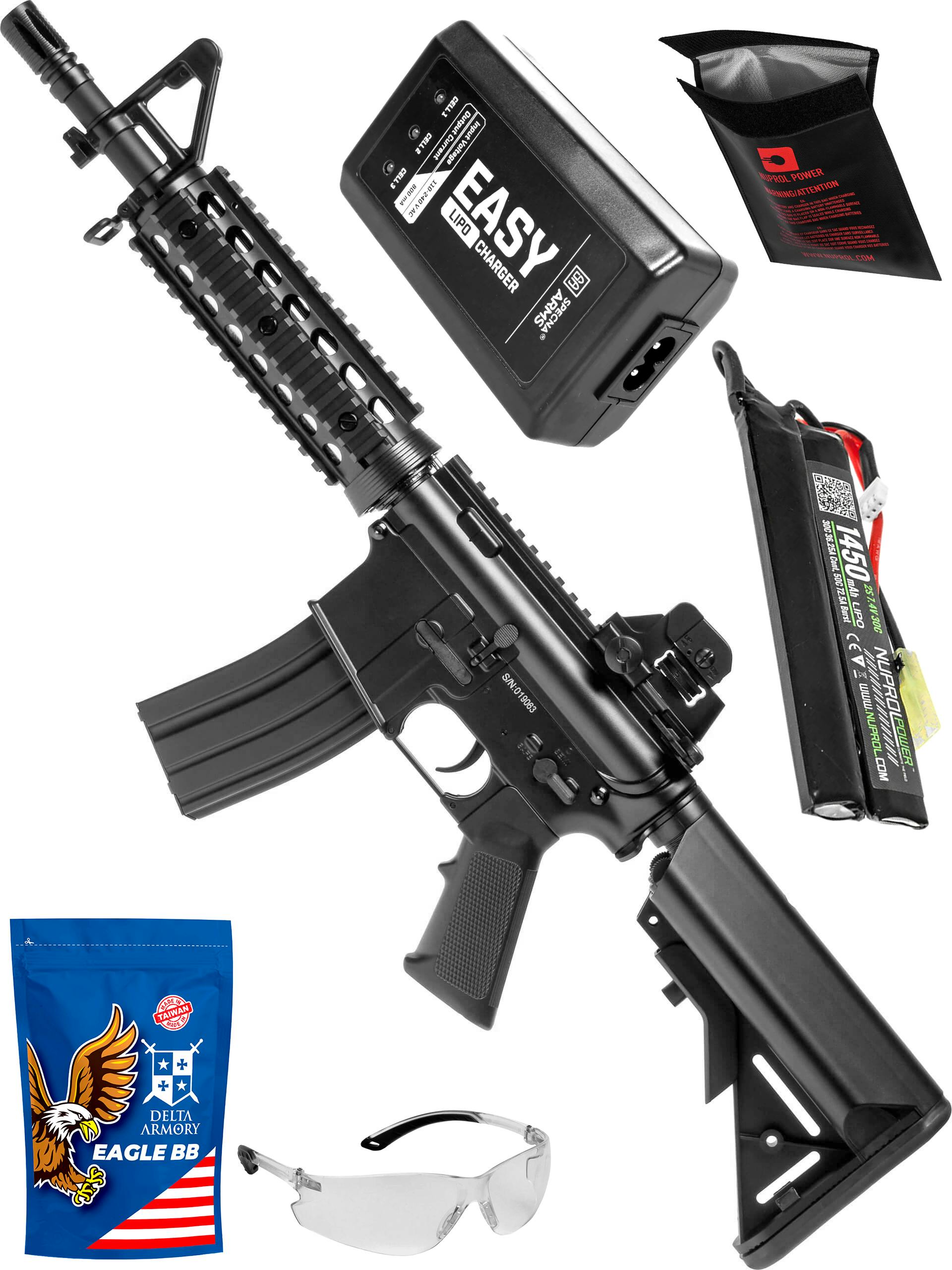 CYMA CM.506 M4A1 RIS CQB Beginner Bundle