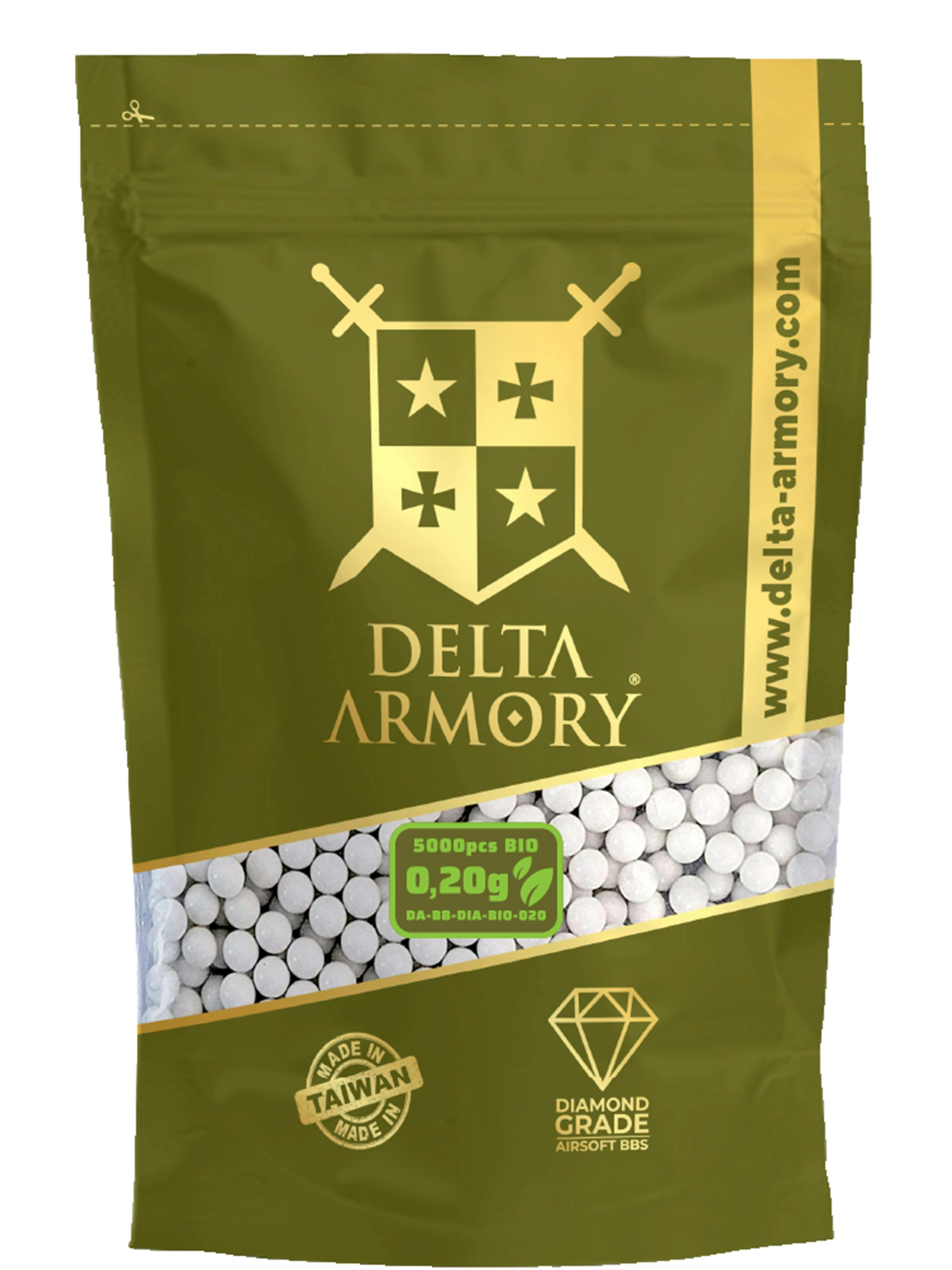 Delta Armory 0.20g Diamond 6mm BIO BBs