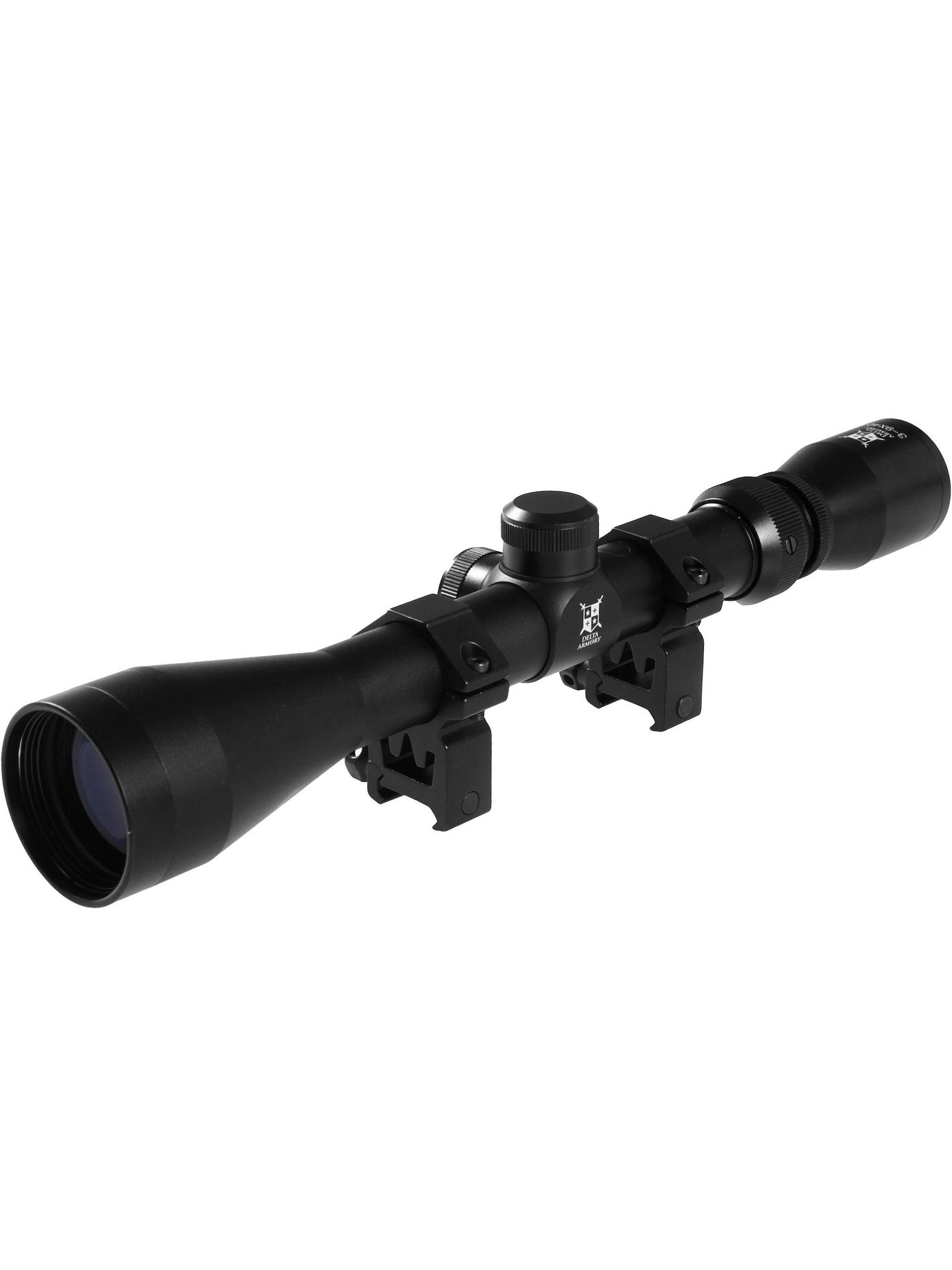 Delta Armory 3-9x40mm Riflescope w/ Scope Rings
