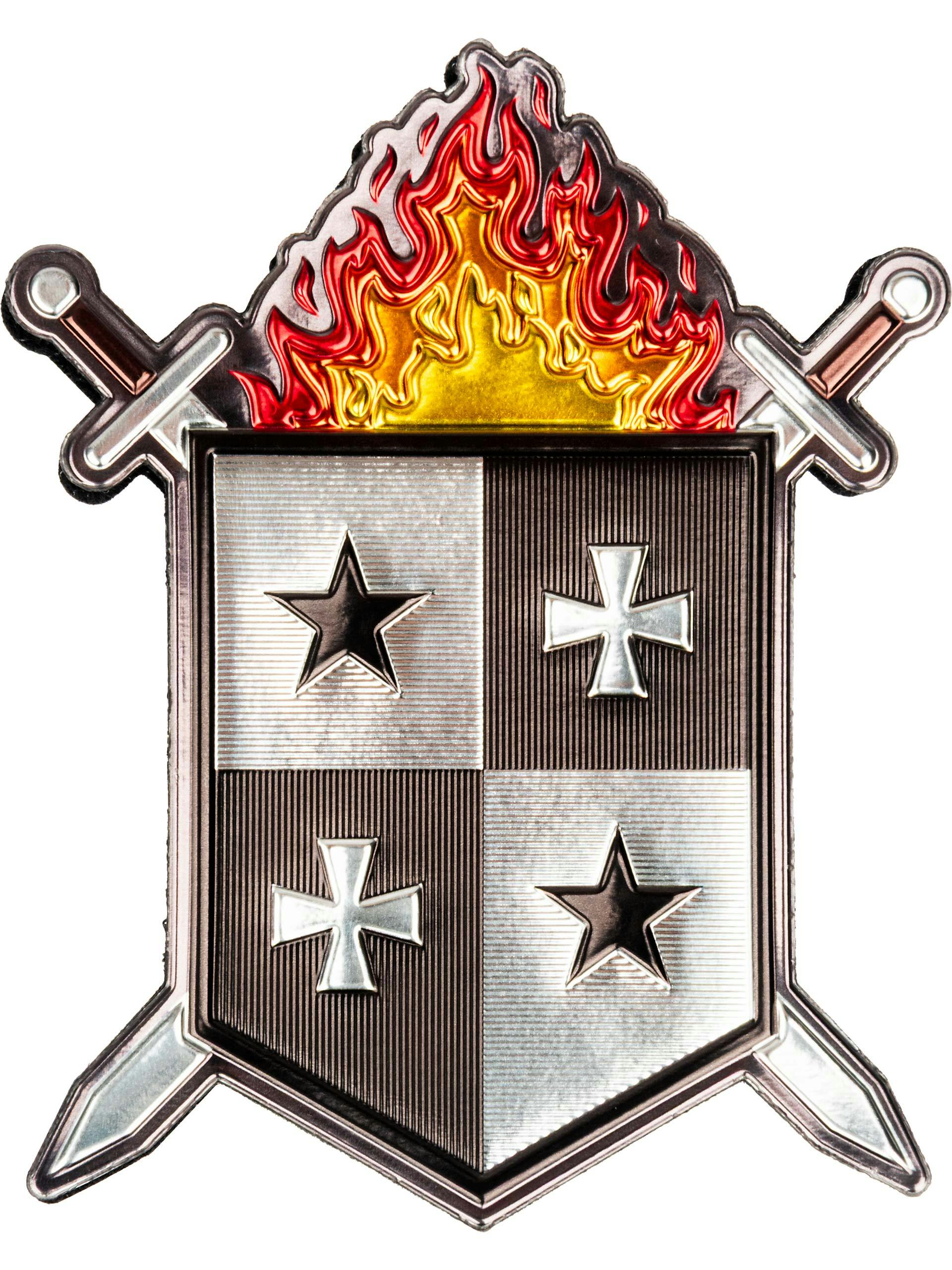 Delta Armory Flaming Shield TPU Patch; Limited Edition