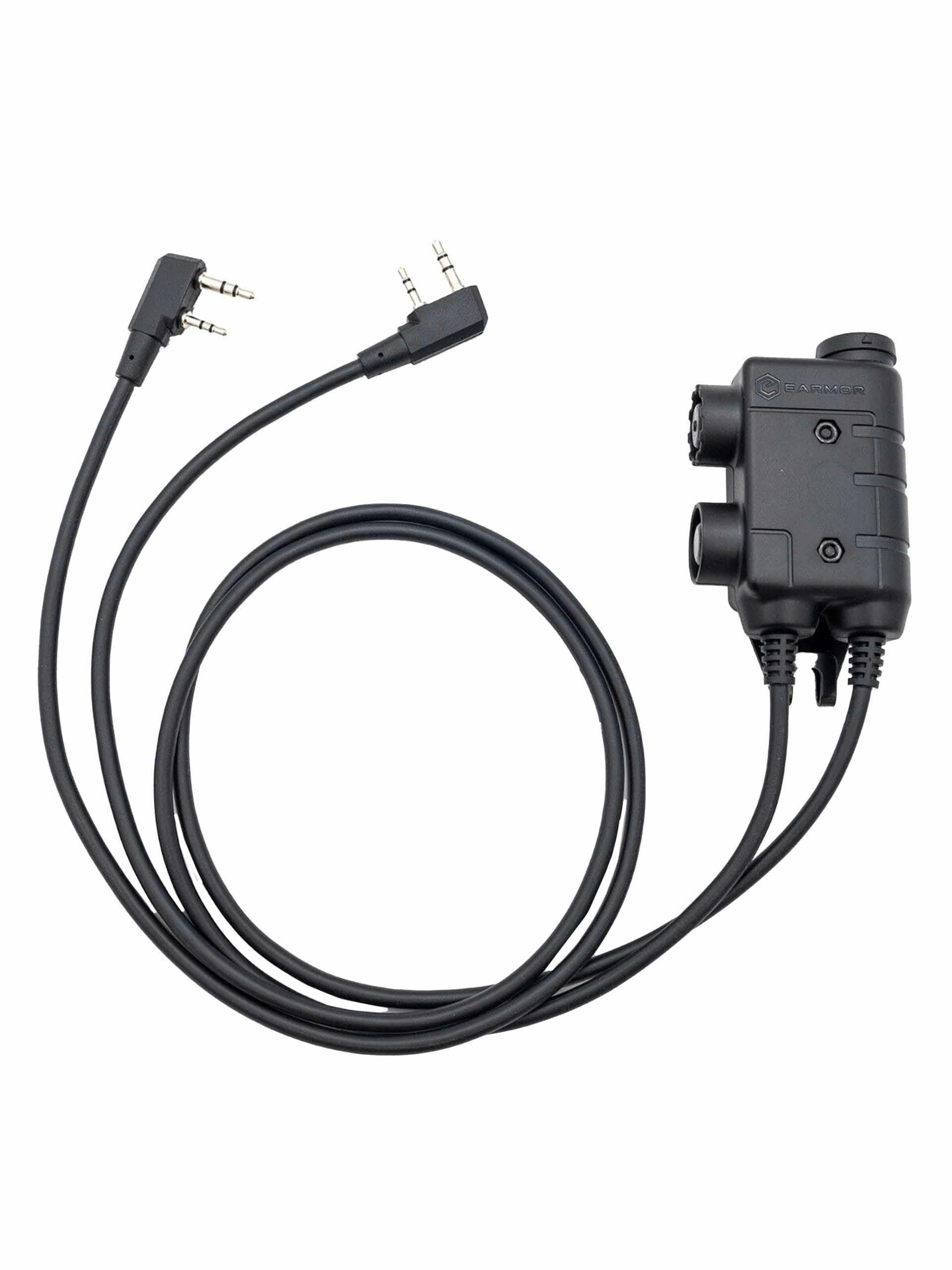 EARMOR M56 Kenwood/Baofeng PTT; Dual Comms
