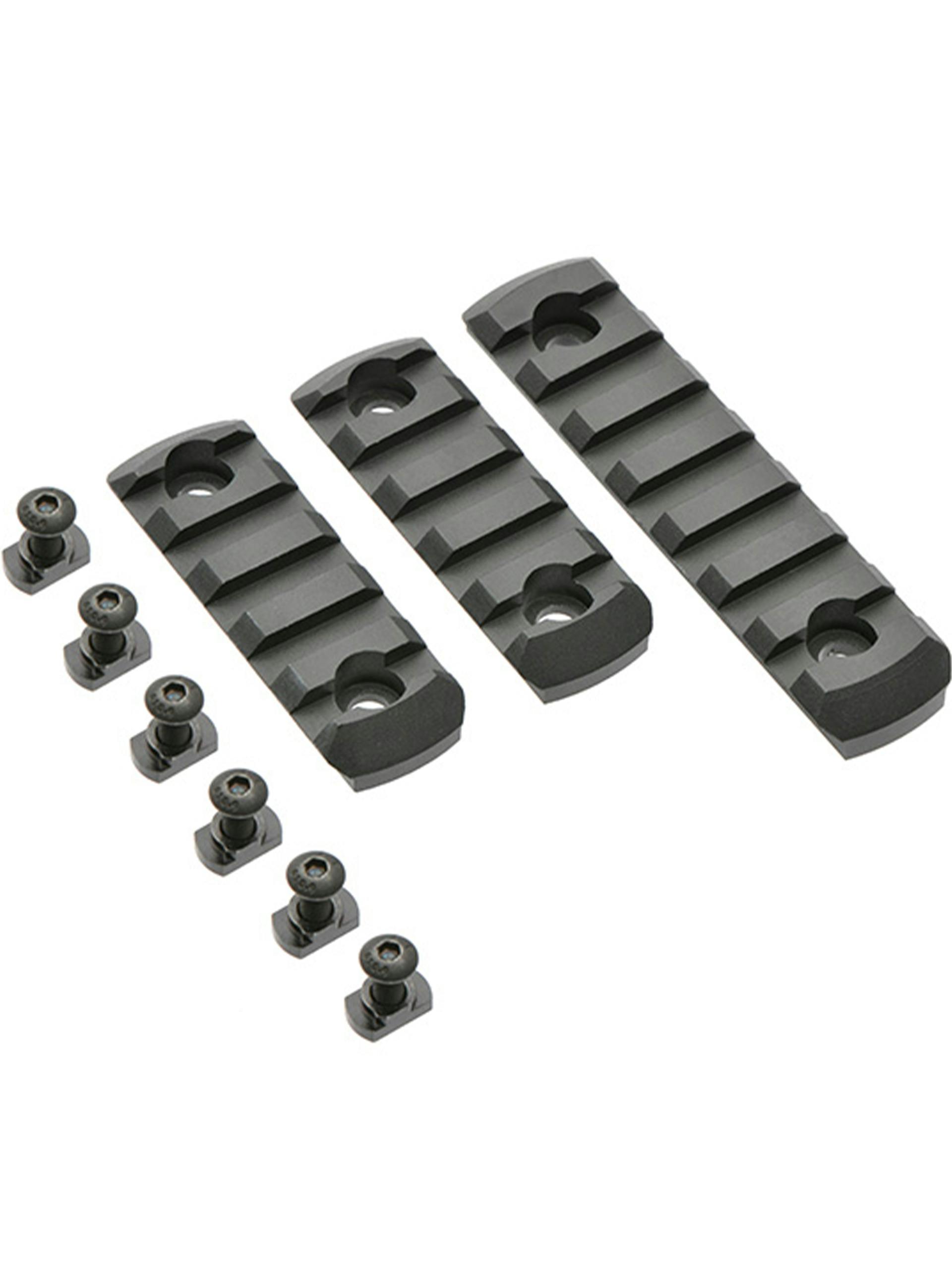 East Crane Picatinny Rail Sections for M-LOK Handguards; 3 Pack