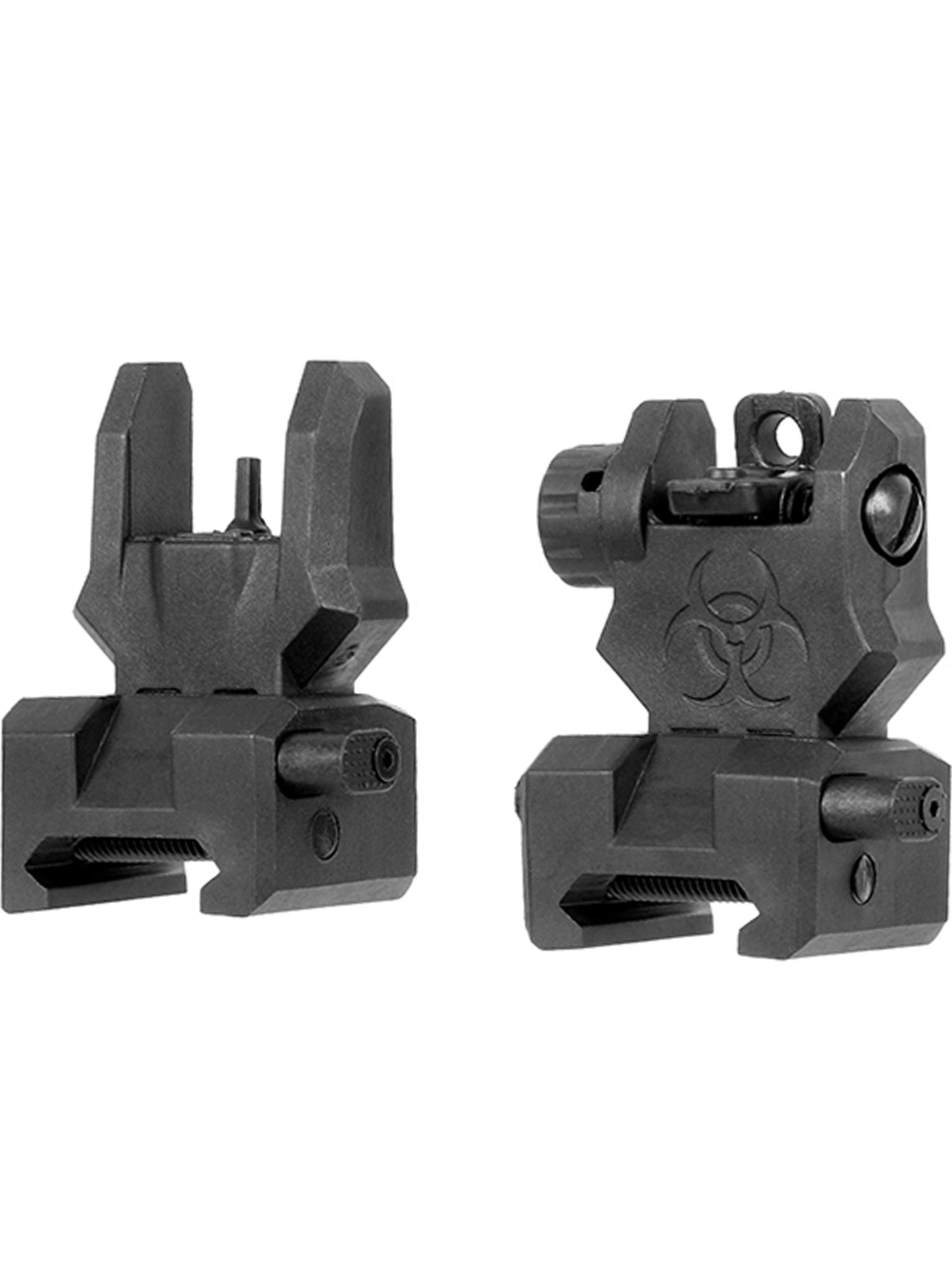 FMA Front & Rear Flip-up Sight Set For 20mm Rails