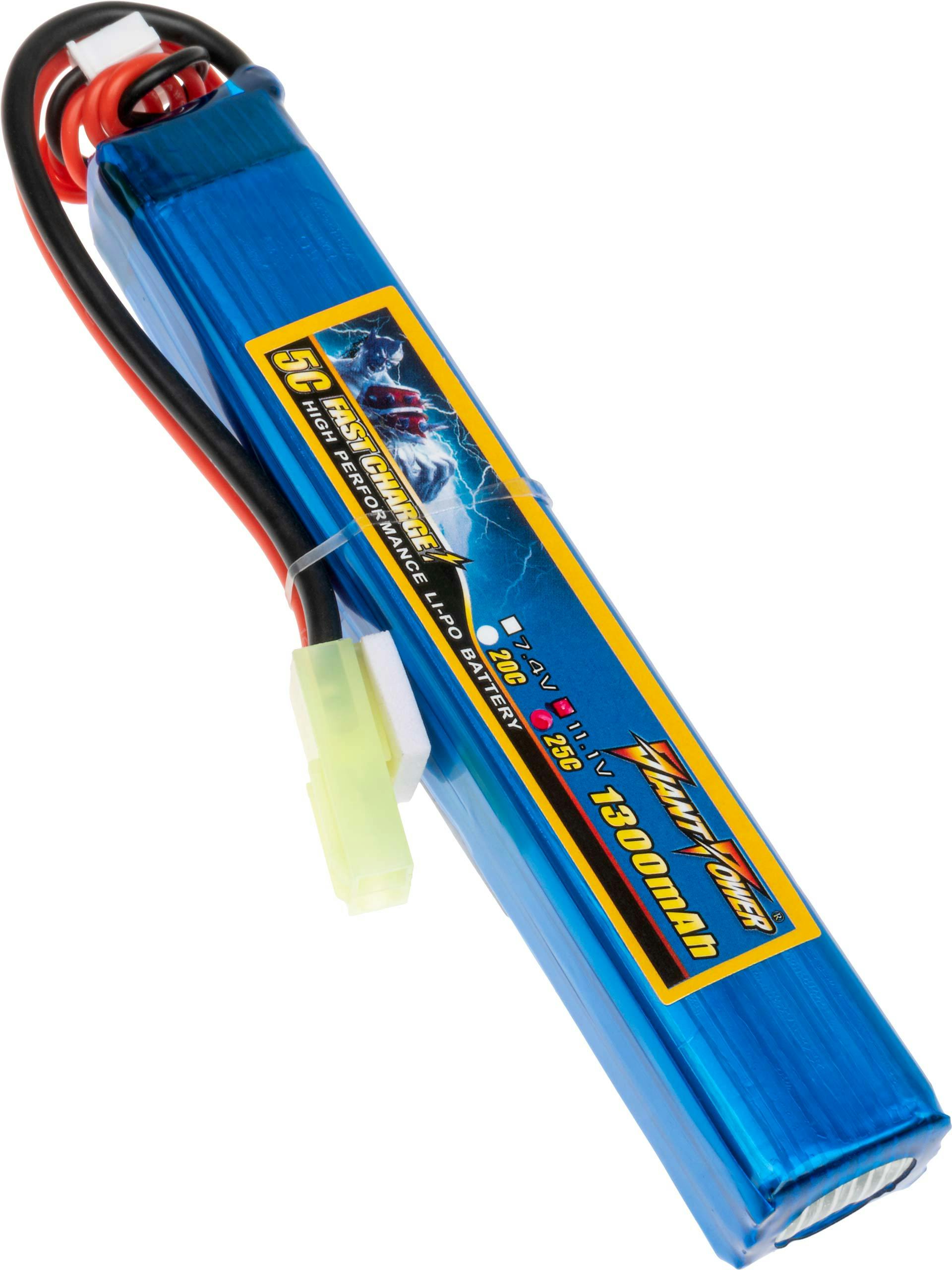 Giant Power 11.1V 1300mAh 25C LiPo Stick Battery (Mini Tamiya)