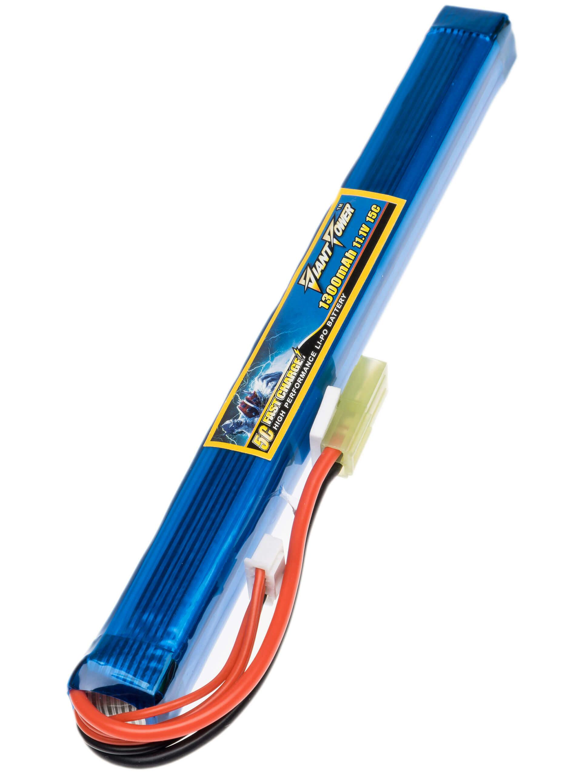 Giant Power 11.1V 1300mAh 15C LiPo Stick Battery (Mini Tamiya)