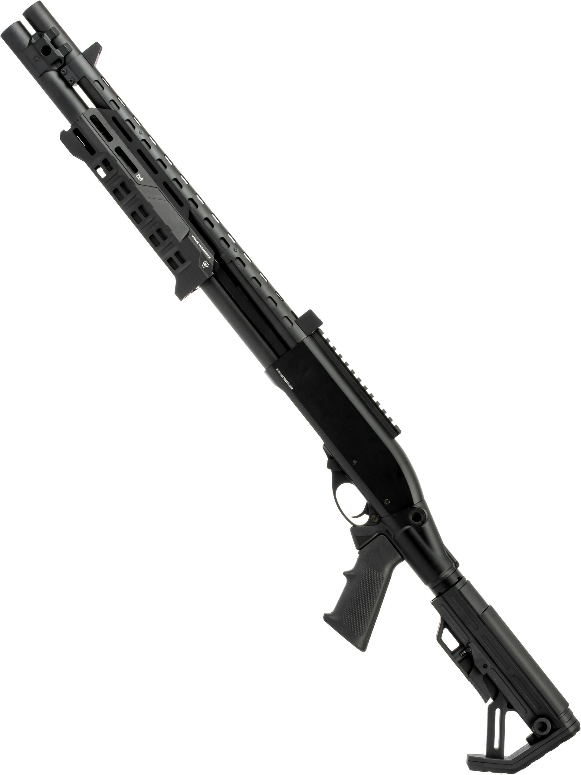 Golden Eagle EMG Strike Industries M870 VOA Custom Gas Shotgun; M4 Stock