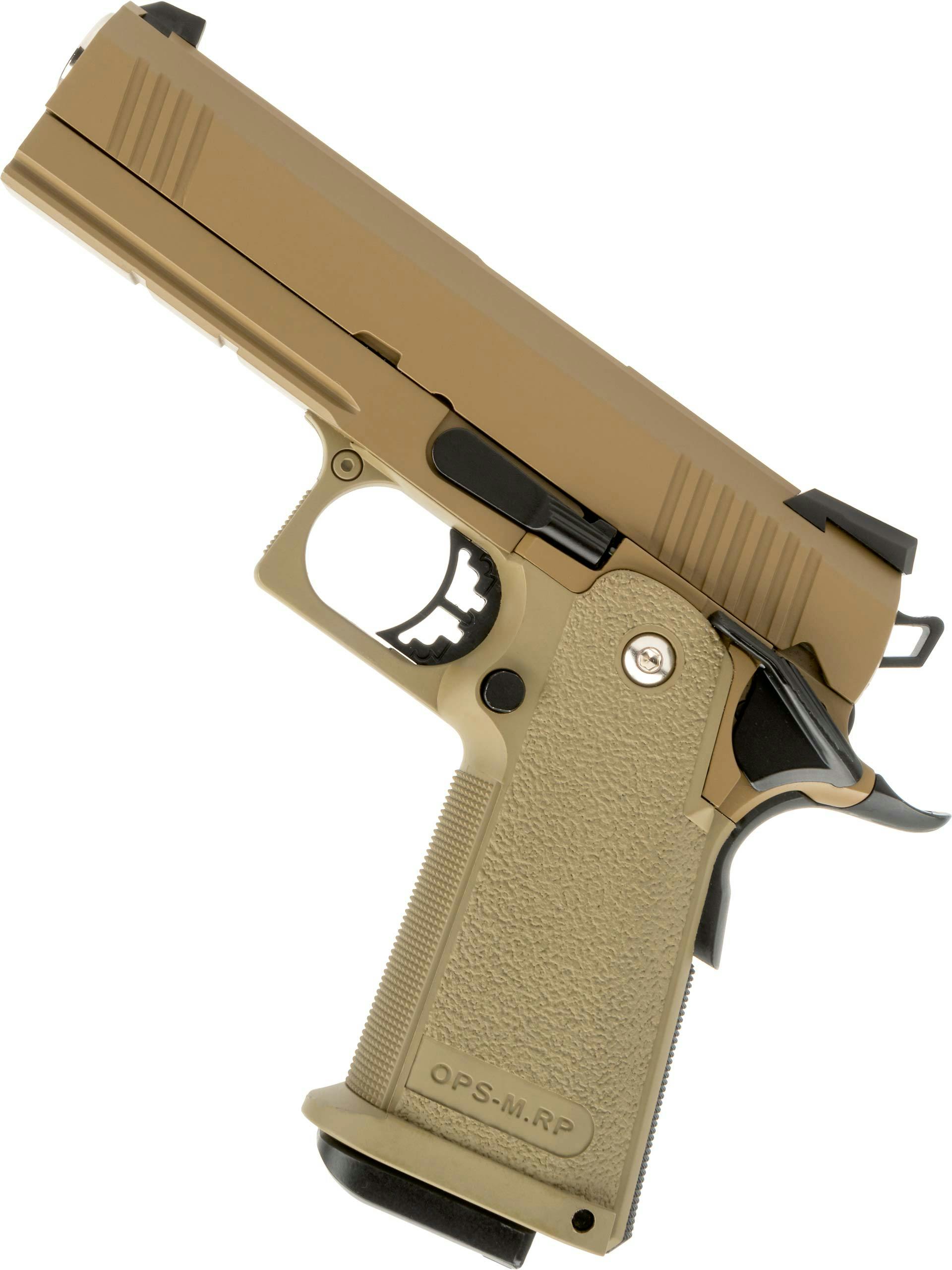 Golden Eagle Hi-Capa 4.3 GBB Pistol; Tan