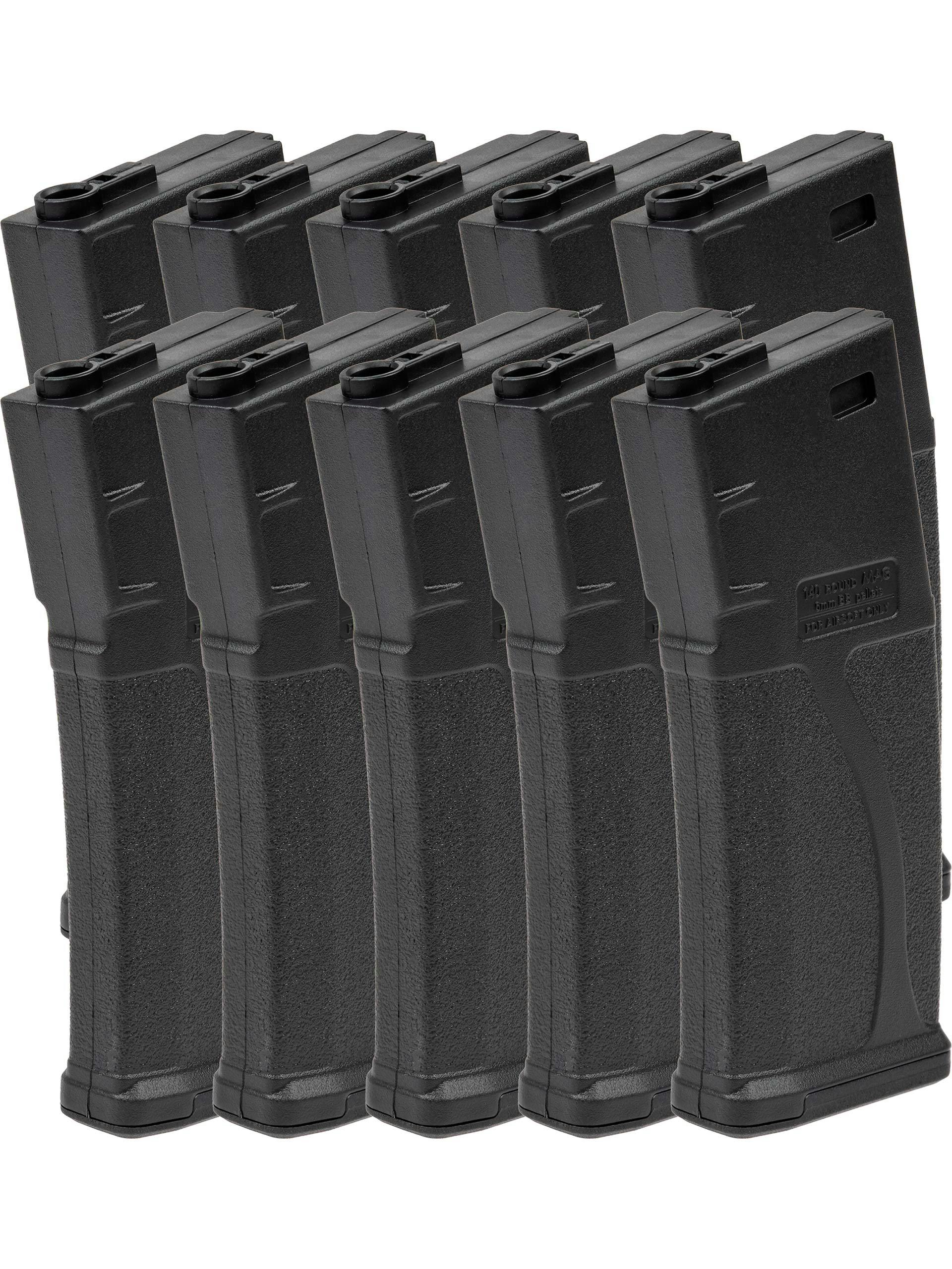 Guarder 140rnd [BLUEBOX] Mid-Cap Magazines for M4/AR-15 AEGs; 10 Pack