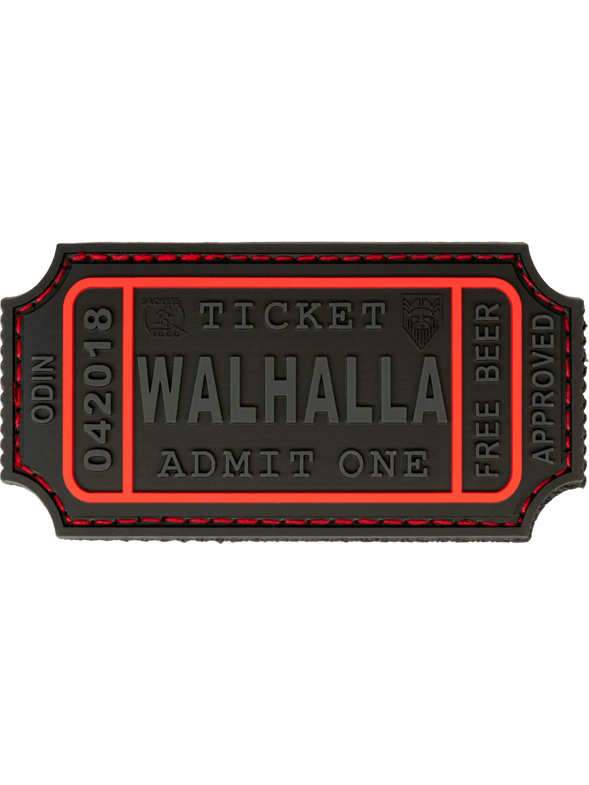 JTG Ticket to Walhalla 3D Rubber Patch; Low Vis