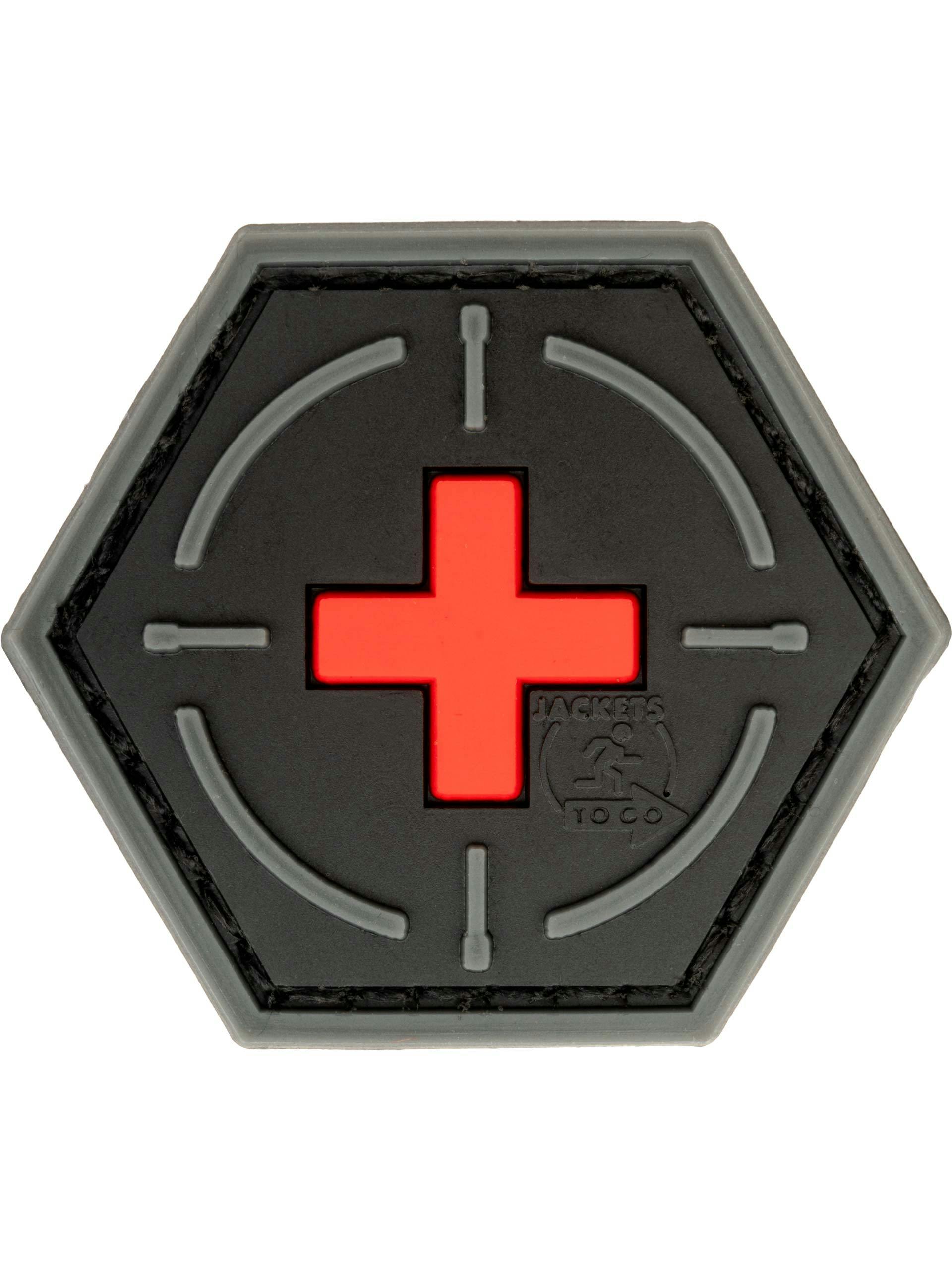 JTG Tactical Medic 3D Rubber Patch; Red