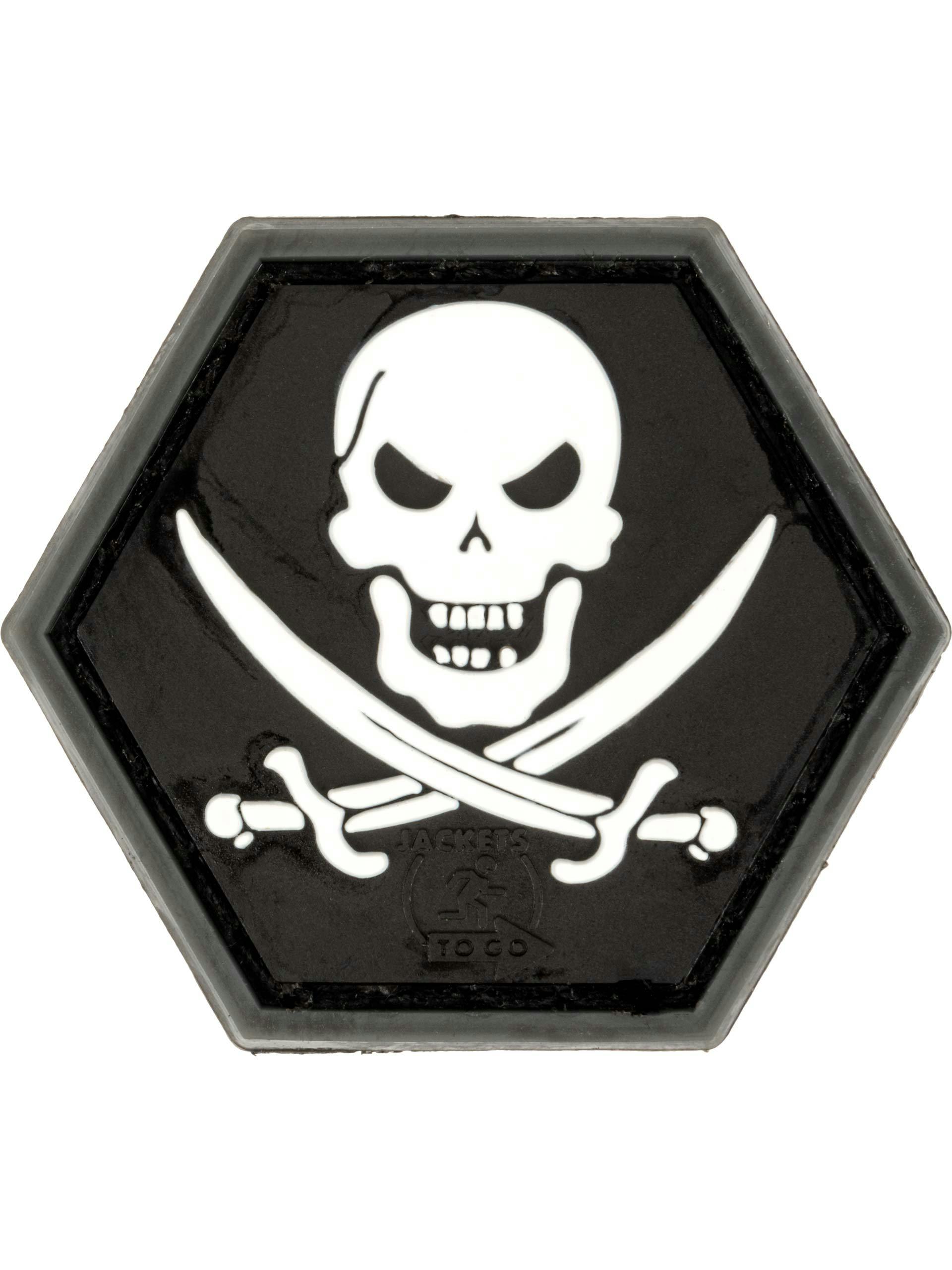 JTG No Fear Pirate 3D Rubber Patch