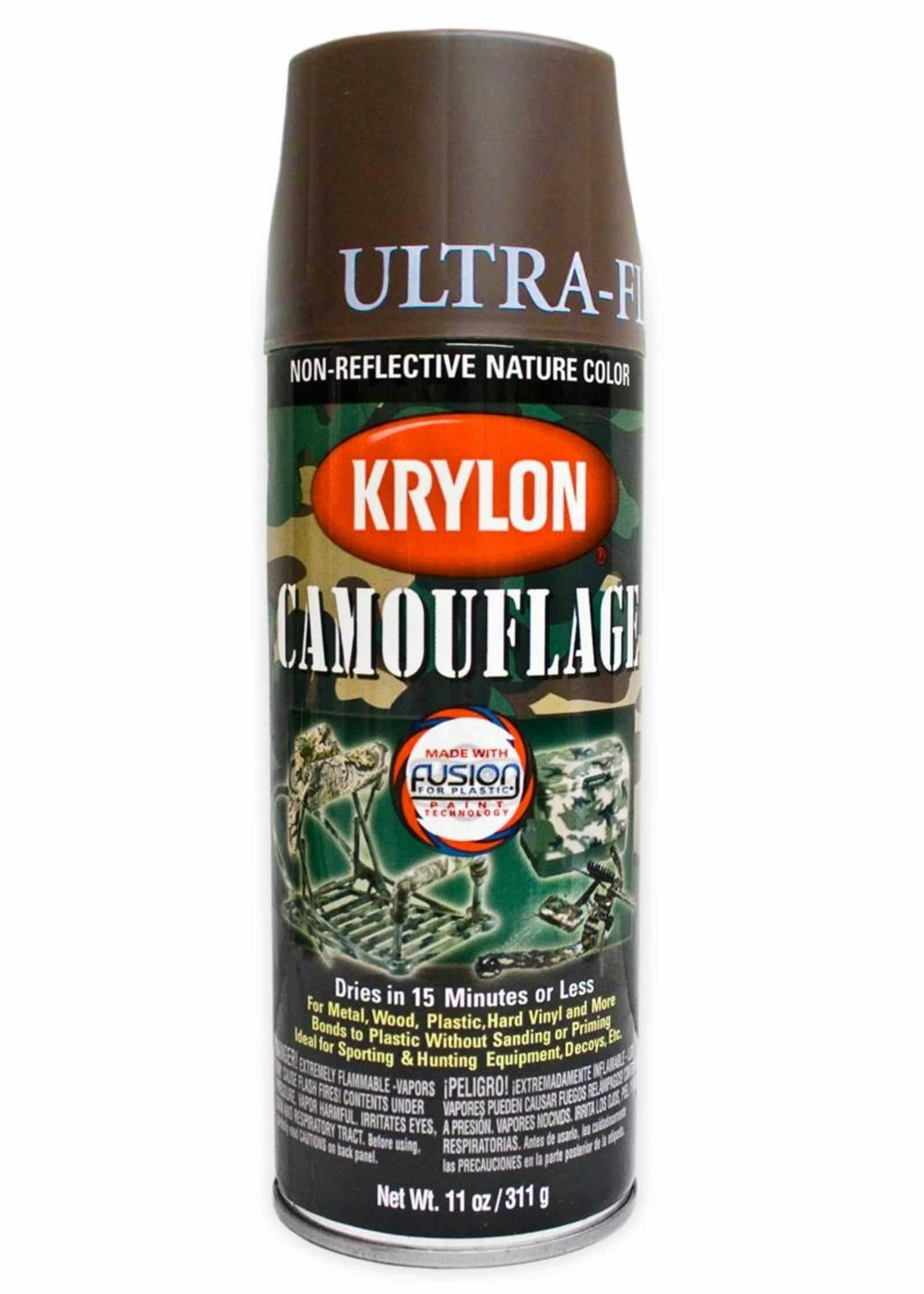 Krylon Camouflage Spray Paint; Brown