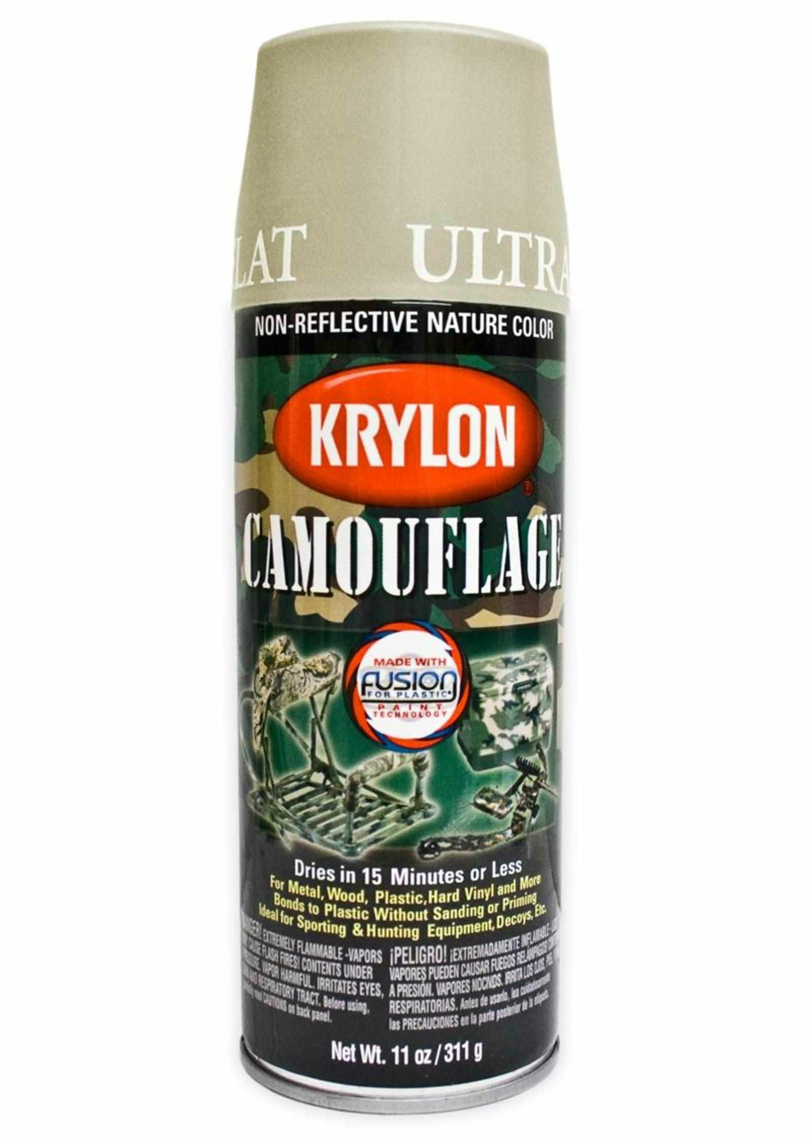 Krylon Camouflage Spray Paint; Khaki